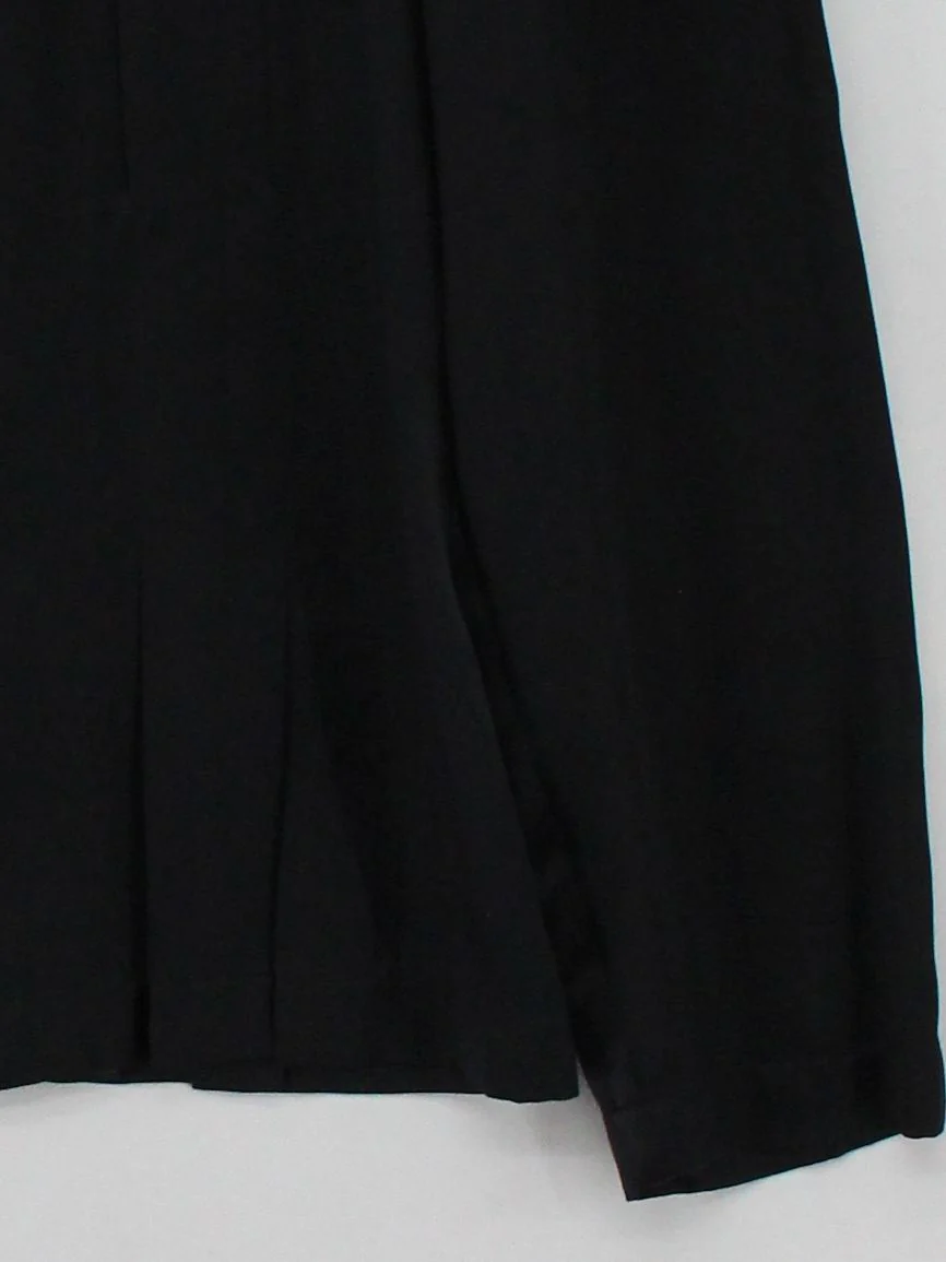 Bruce Oldfield Women's Blouse M Black 100% Silk Long Sleeve Collared Basic - Image 4