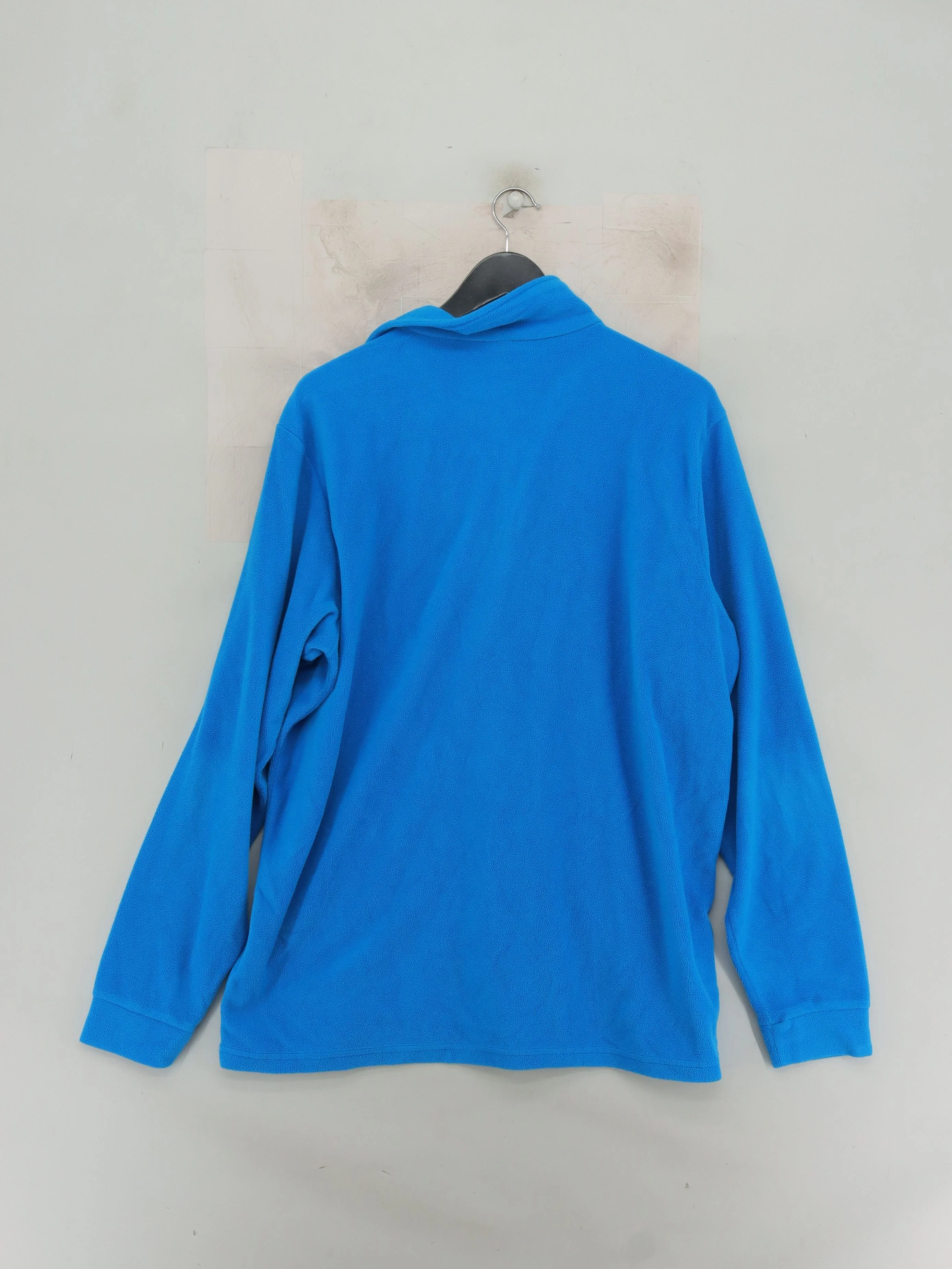 Brugi Men's Jumper XXL Blue 100% Polyester Mock Neck Pullover - Image 2
