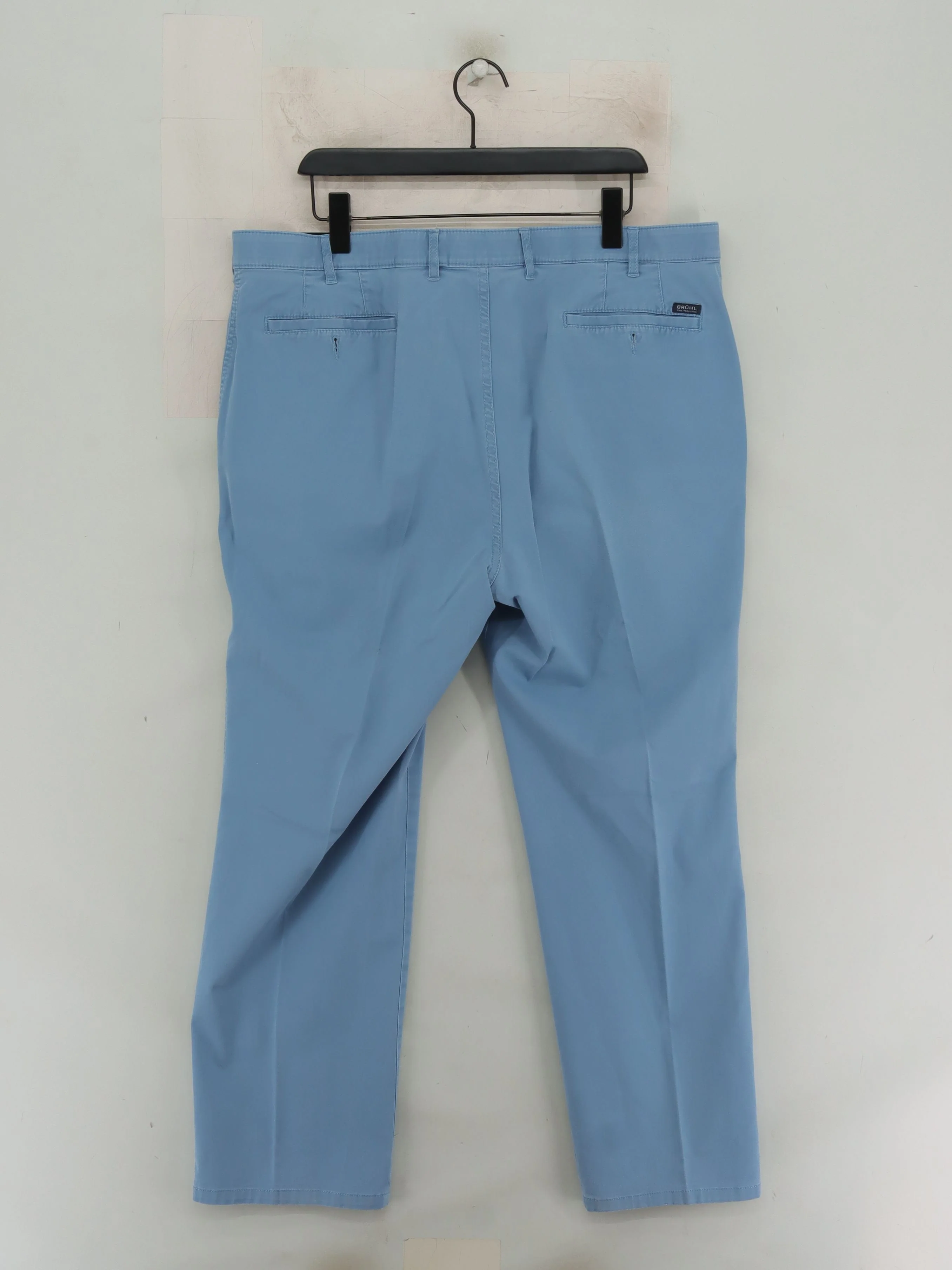 Bruhl Men's Trousers W 41 in Blue Cotton with Elastane Straight Chino - Image 2