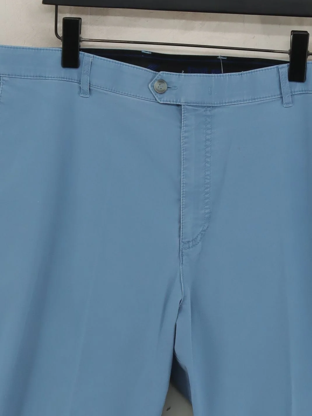 Bruhl Men's Trousers W 41 in Blue Cotton with Elastane Straight Chino - Image 3