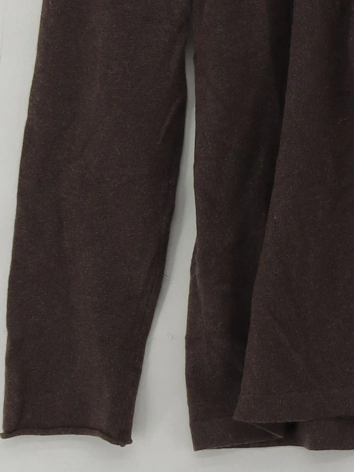 Brunello Cucinelli Women's Jumper XL Brown 100% Cashmere V-Neck Pullover - Image 4