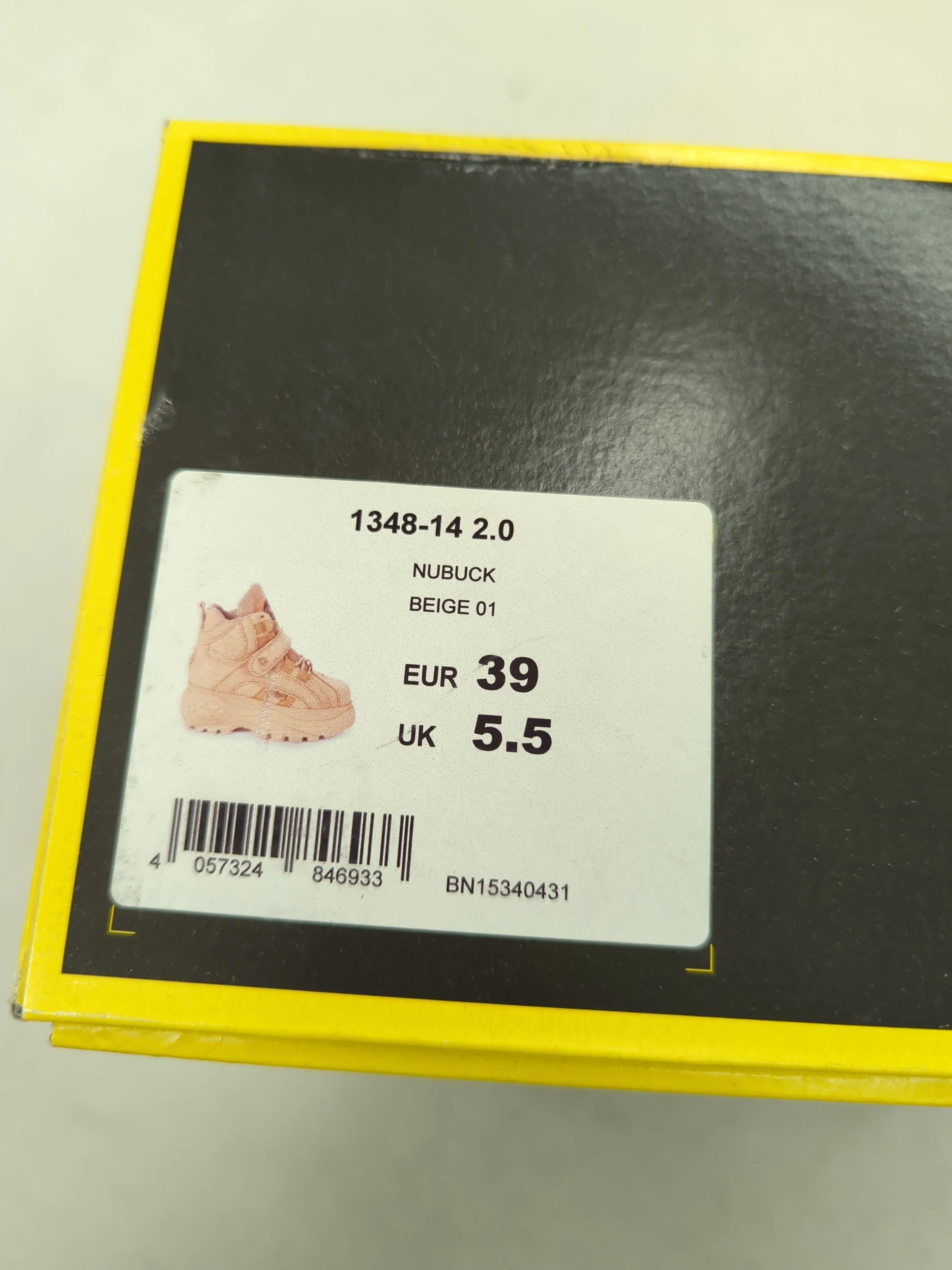 BUFFALO NUBBUCK Women's Trainers 1348-14 2.0 UK5.5 EU39 in Tan RRP £145 - Image 8