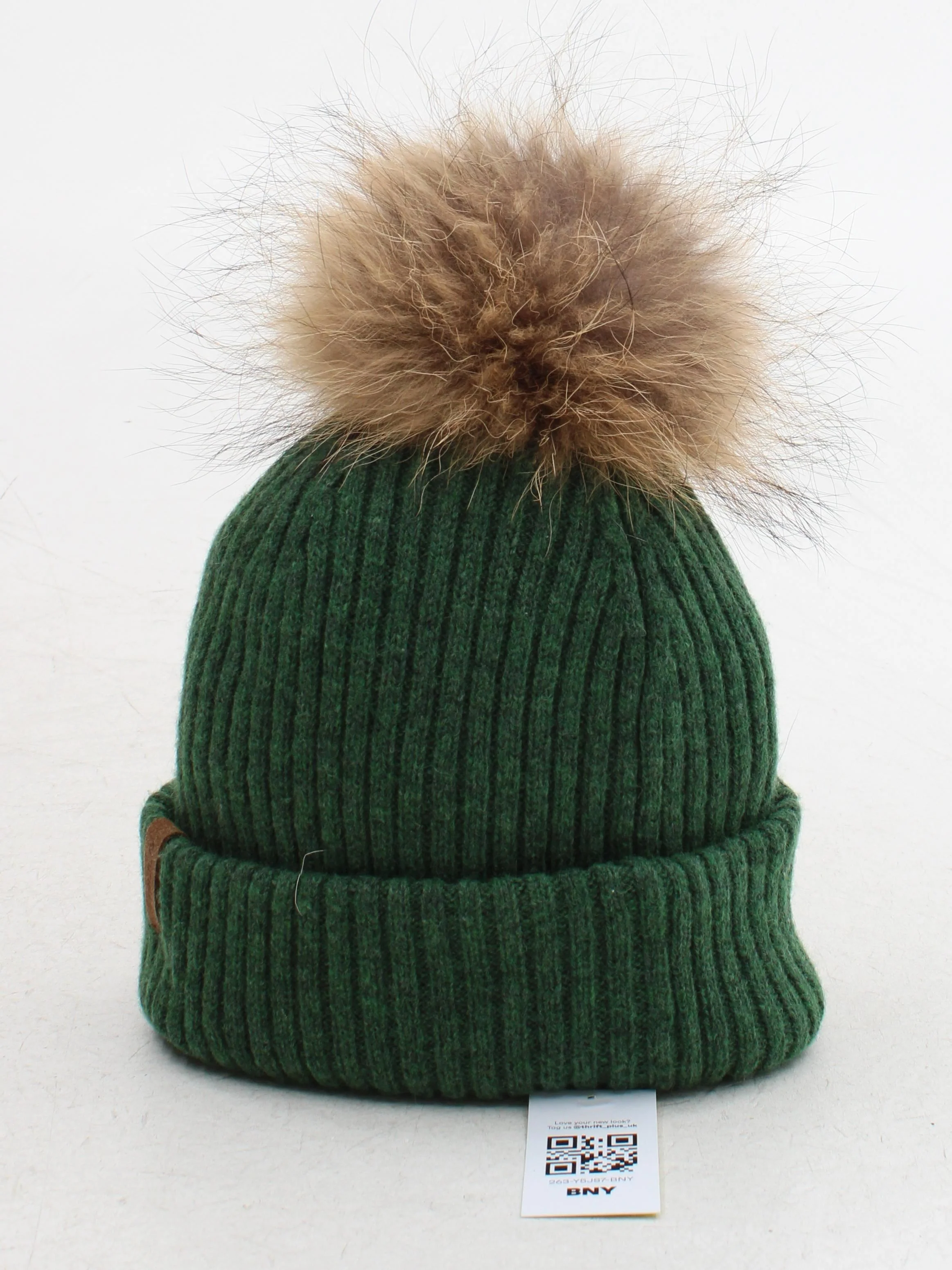 BULA Men's Hat Green Wool with Nylon, Polyester, Animal Fur Beanie - Image 2