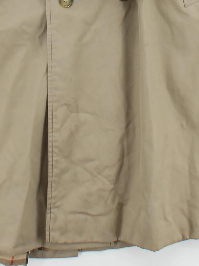 Burberry Men's Coat XL Tan Polyester with Cotton Trench Coat - Image 4