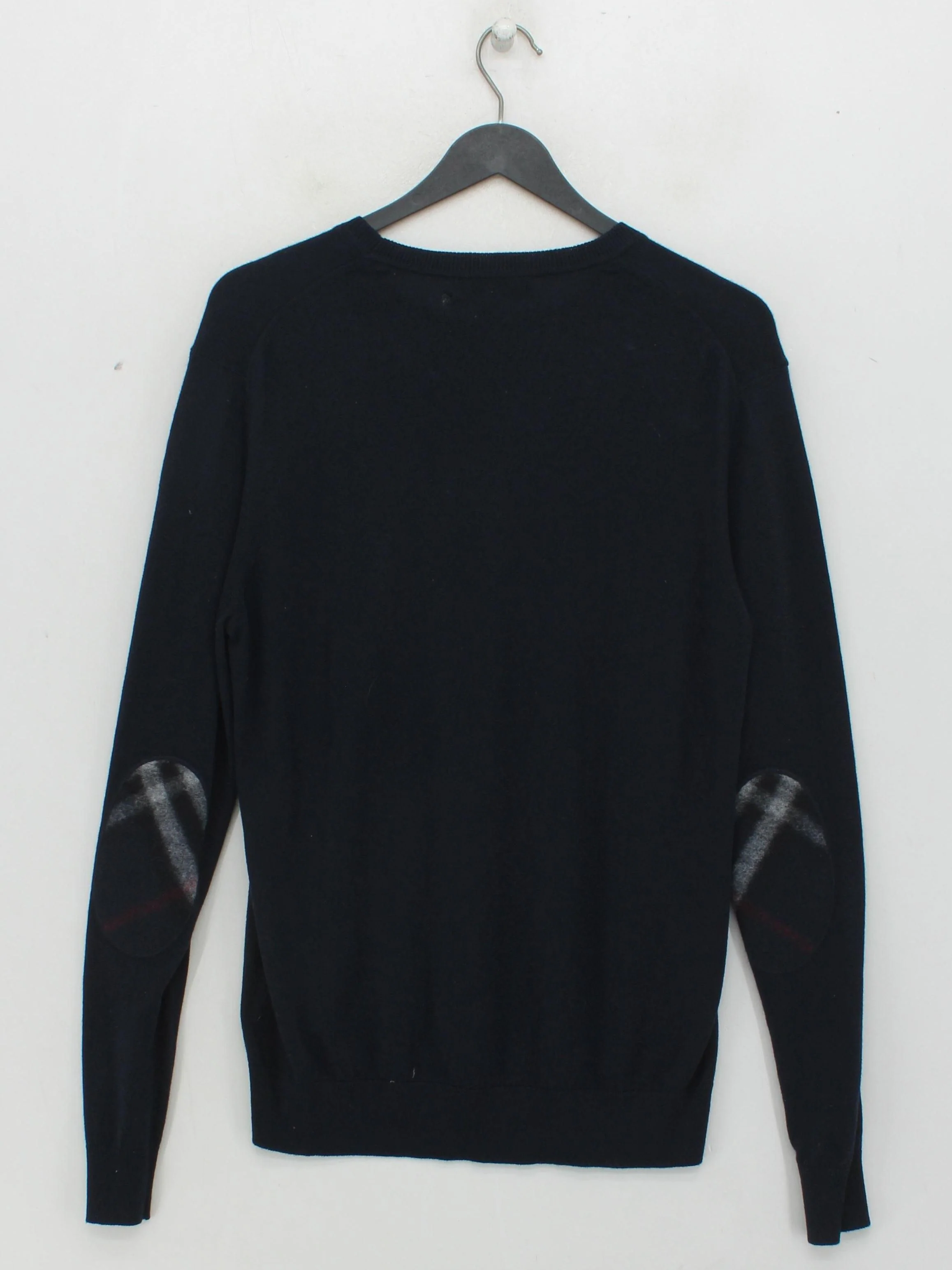 Burberry Men's Jumper M Blue Cotton with Cashmere Crew Neck Pullover - Image 2
