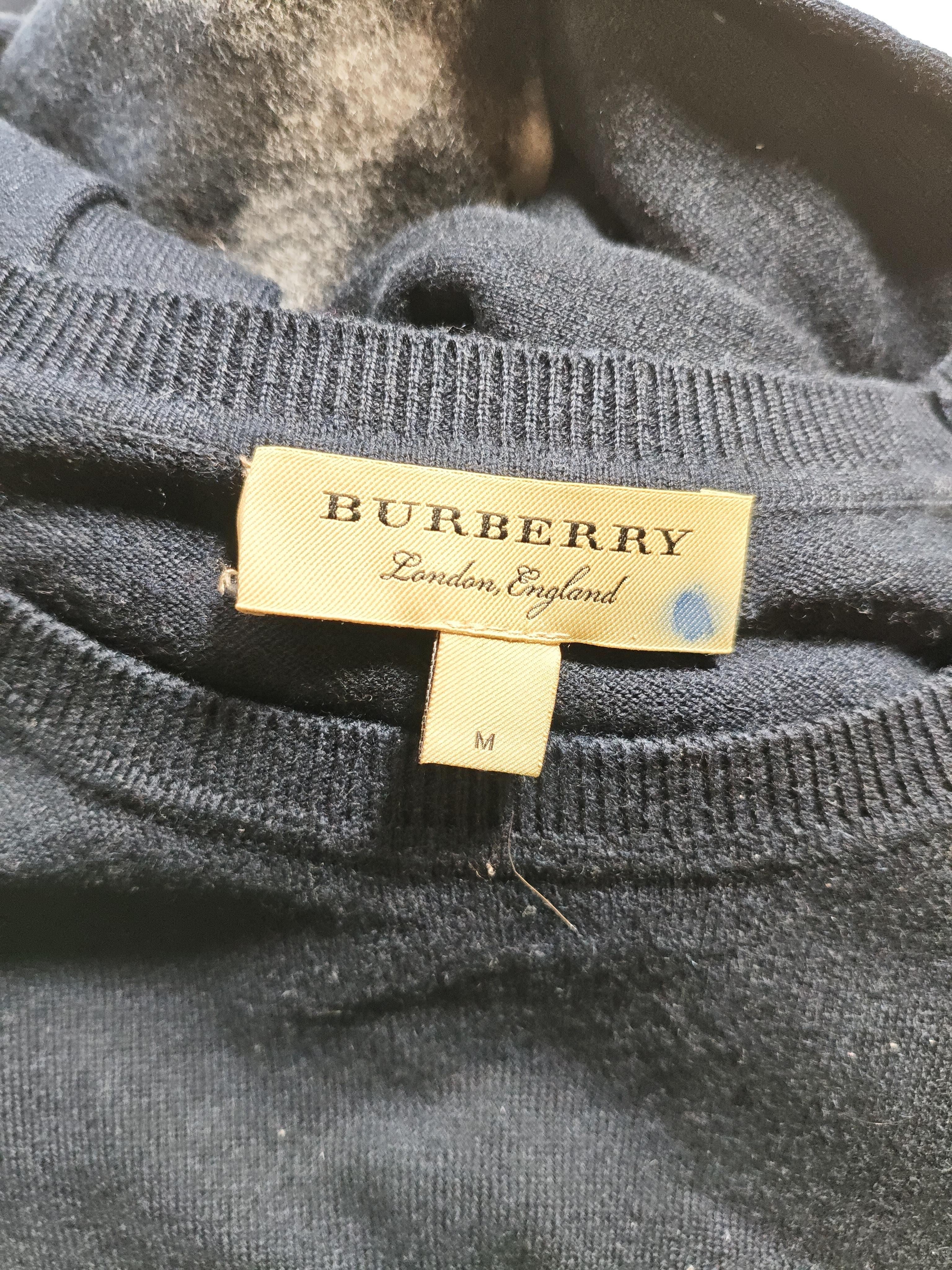 Burberry Men's Jumper M Blue Cotton with Cashmere Crew Neck Pullover - Image 7