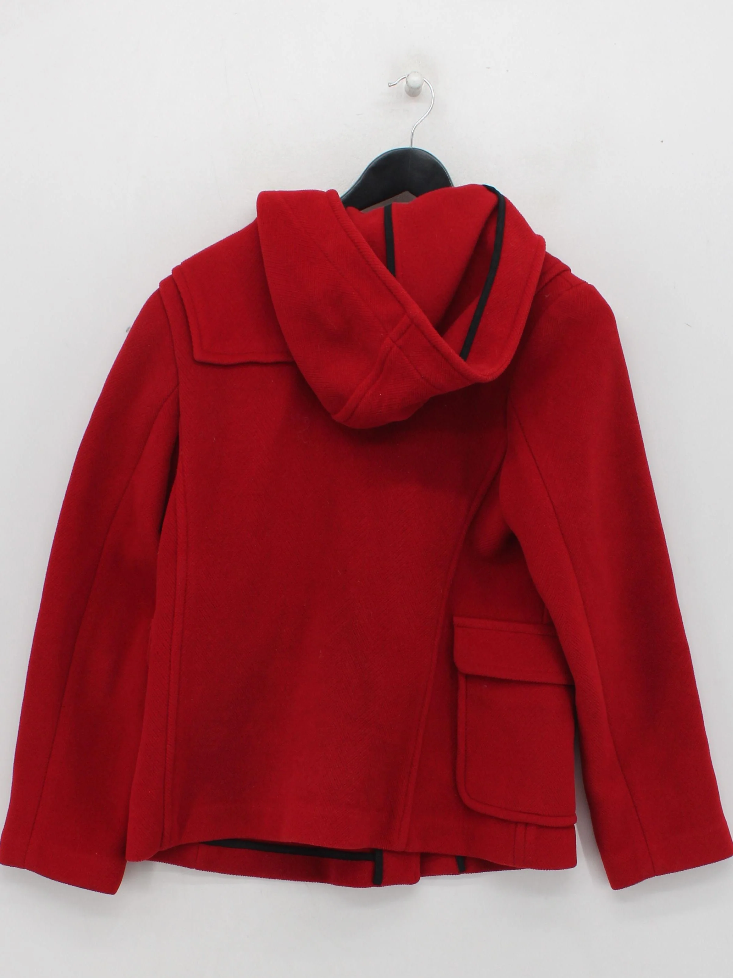 Burberry Women's Coat L Red 100% Wool Overcoat - Image 2