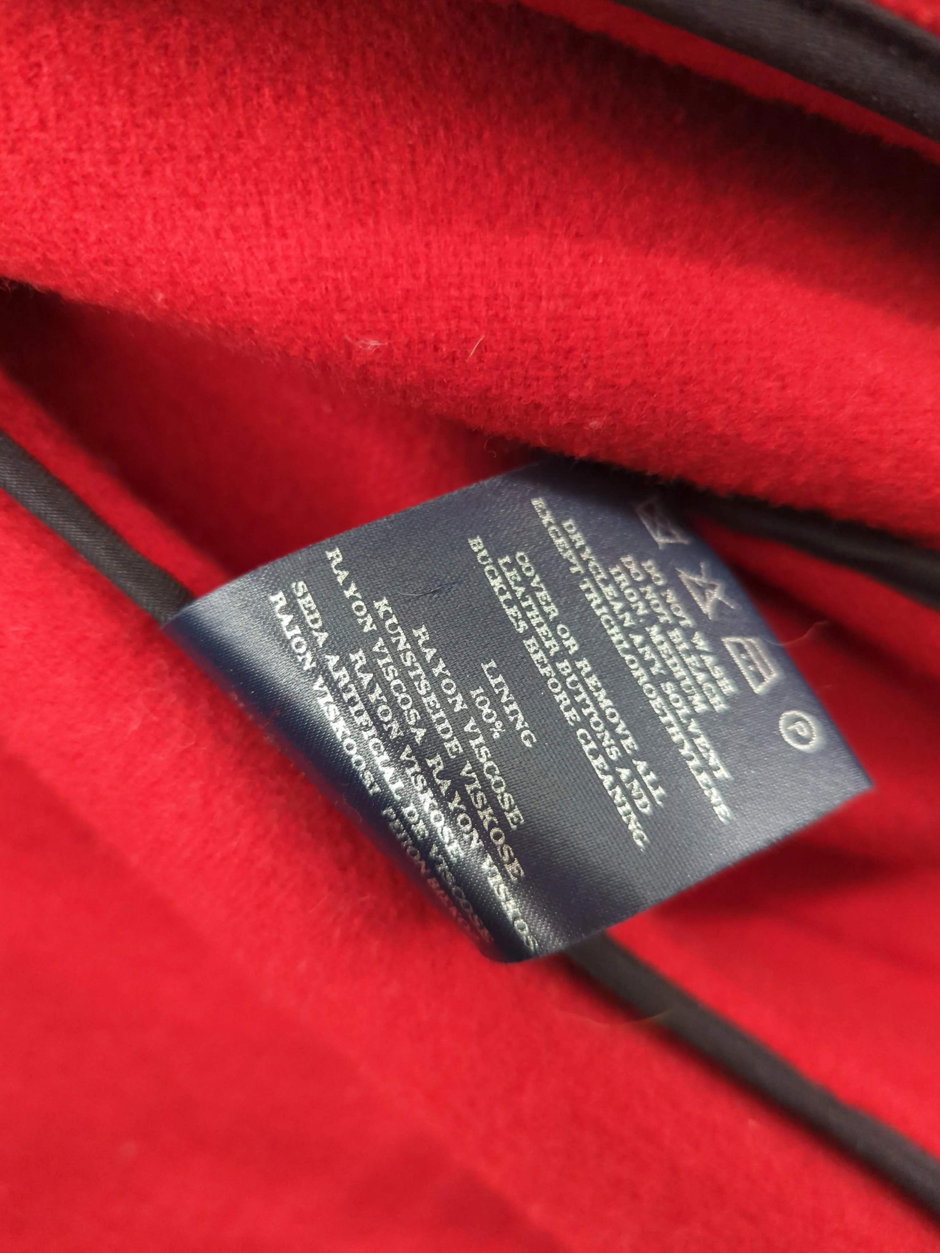 Burberry Women's Coat L Red 100% Wool Overcoat - Image 7