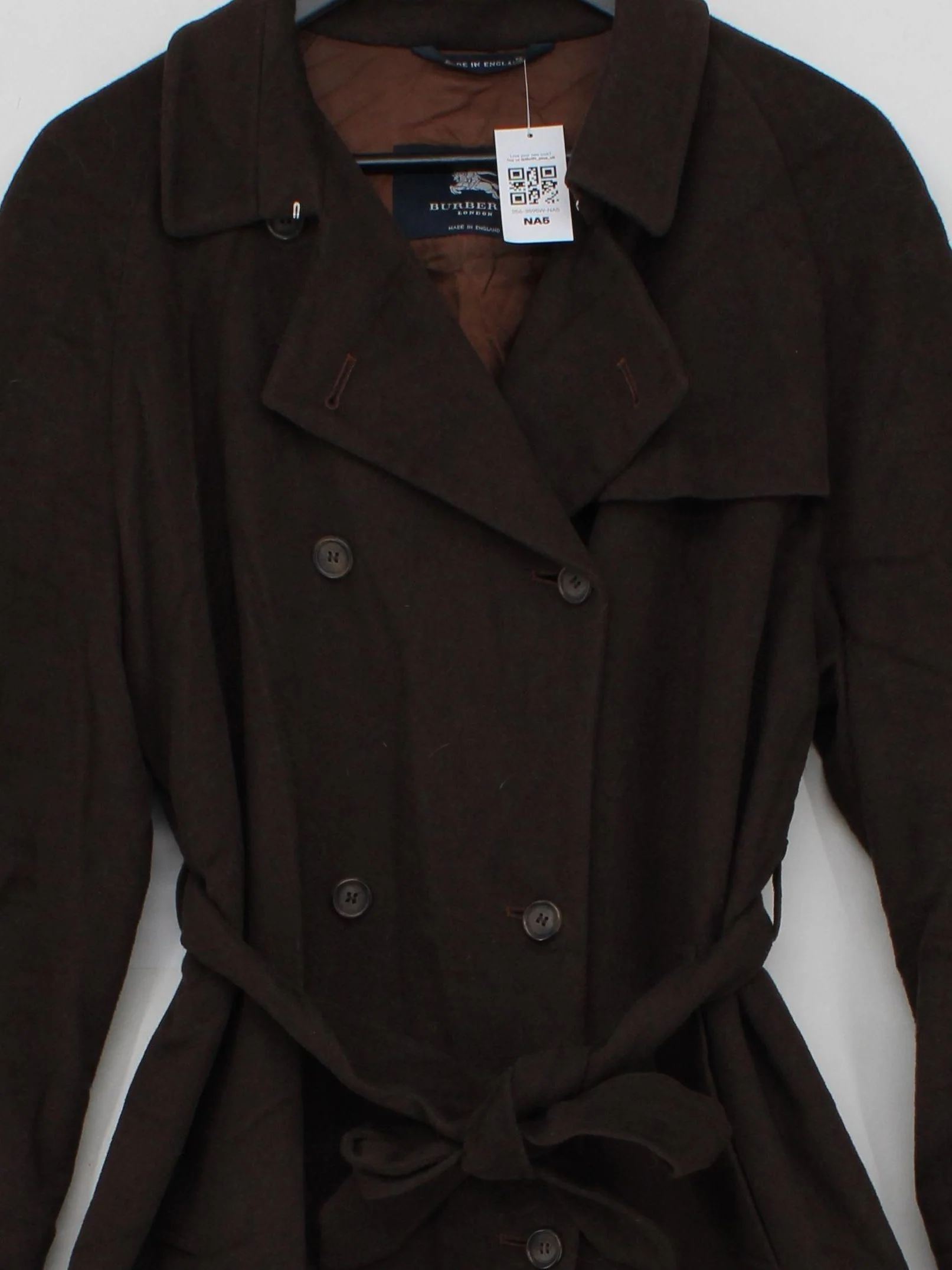 Burberry Women's Coat M Brown Wool with Cashmere, Angora Trench Coat - Image 3