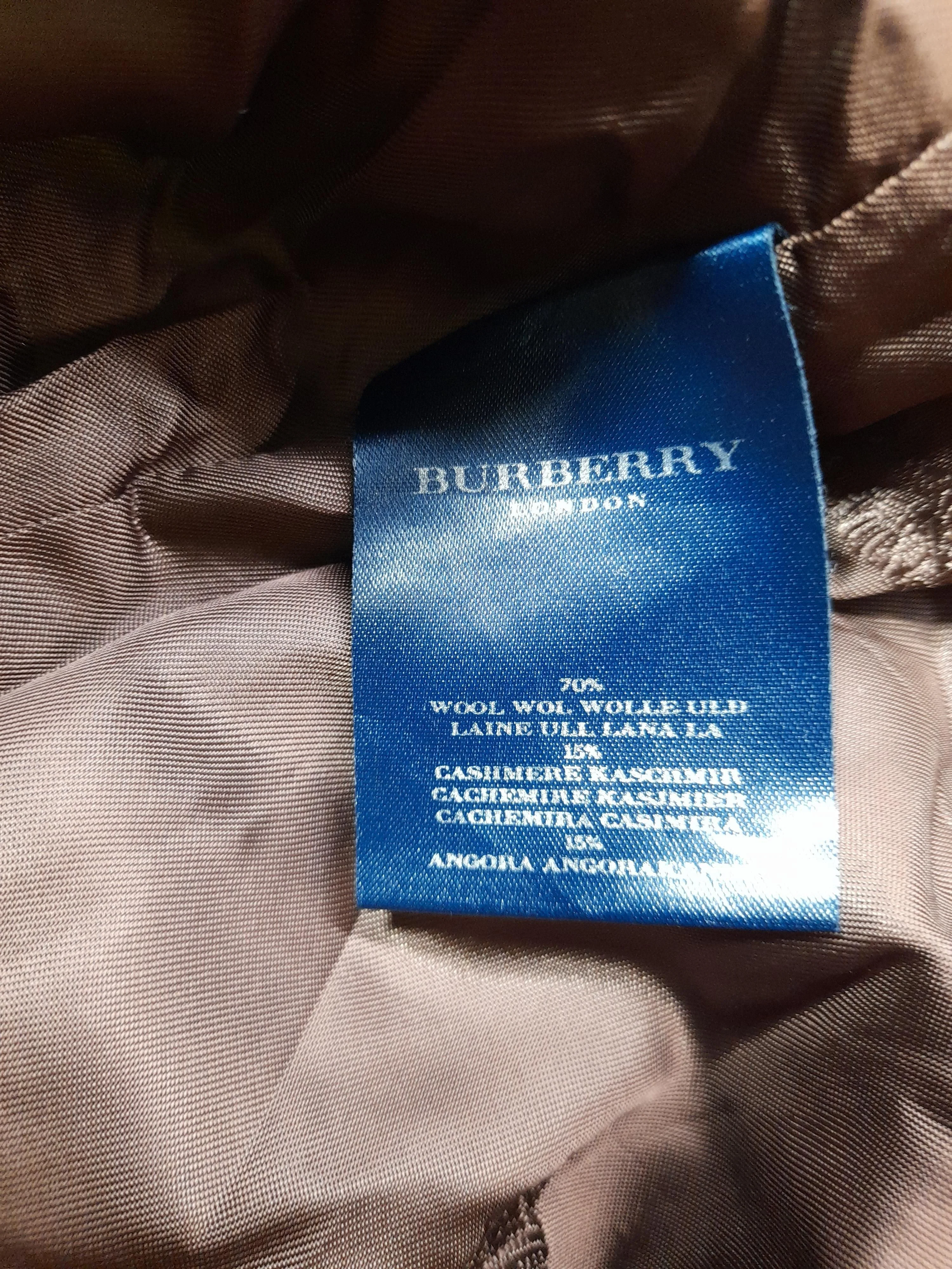 Burberry Women's Coat M Brown Wool with Cashmere, Angora Trench Coat - Image 7