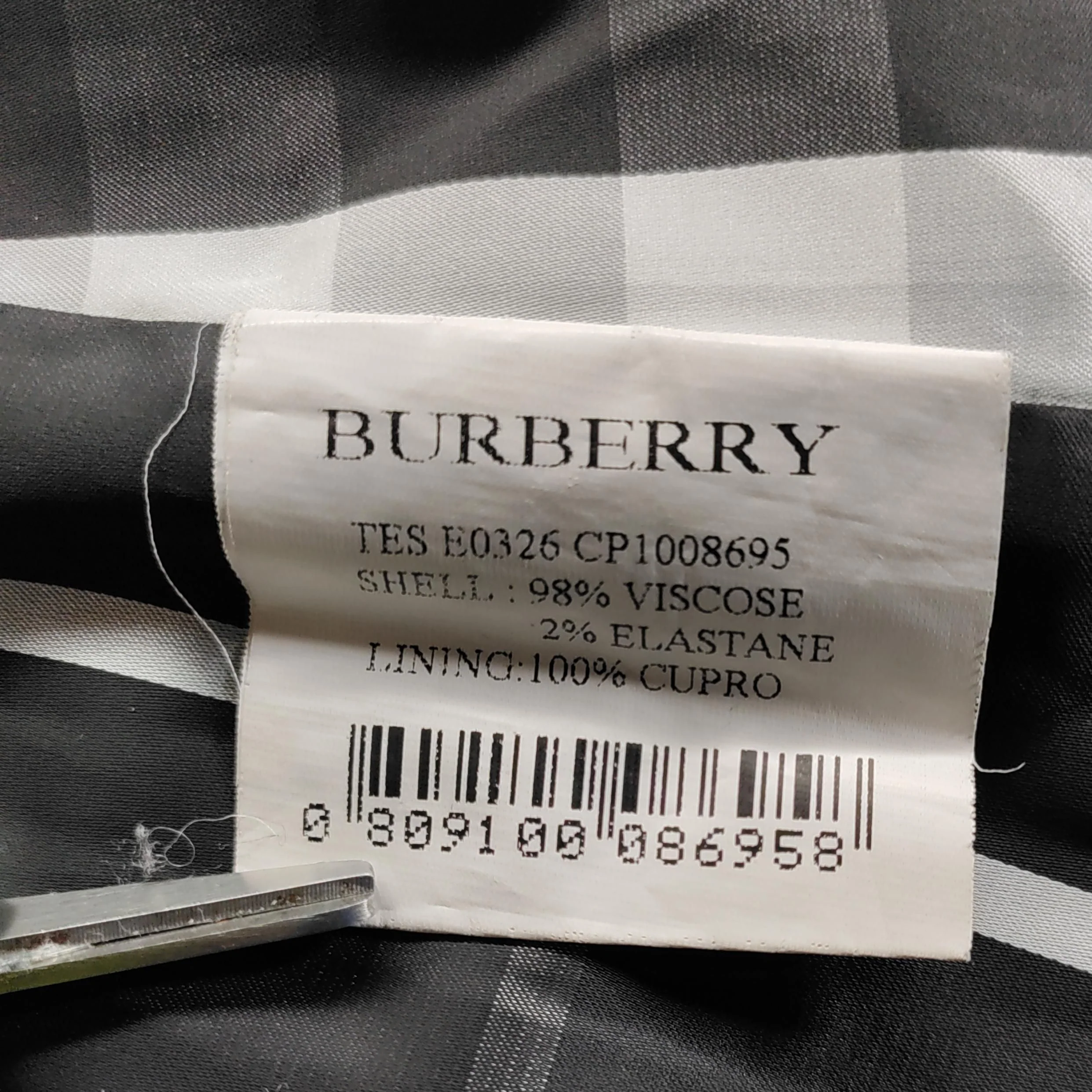 Burberry Women's Coat UK 4 Black Viscose with Elastane Trench Coat - Image 7