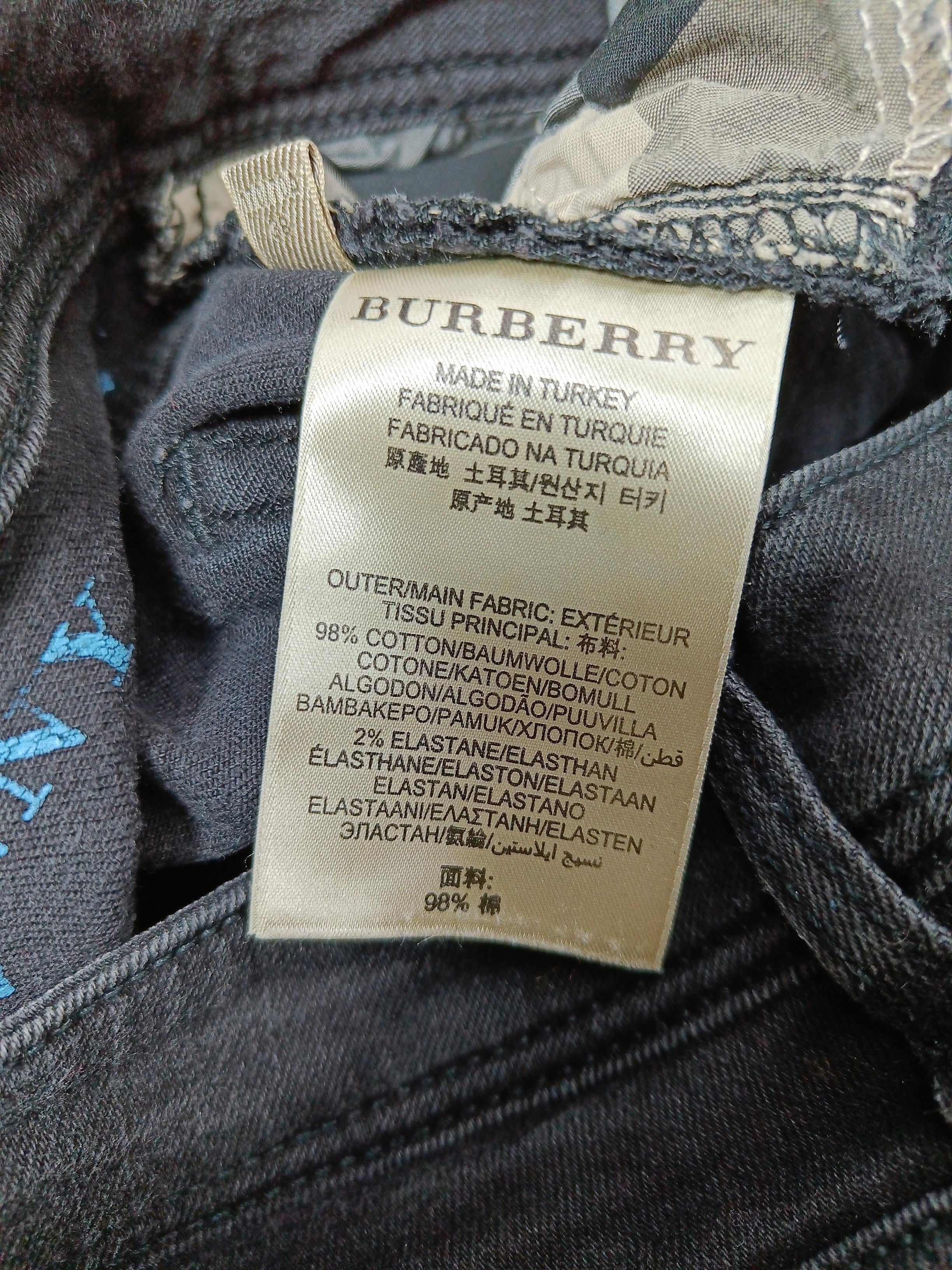 Burberry Women's Jeans UK 10 Black Cotton with Elastane Skinny - Image 6