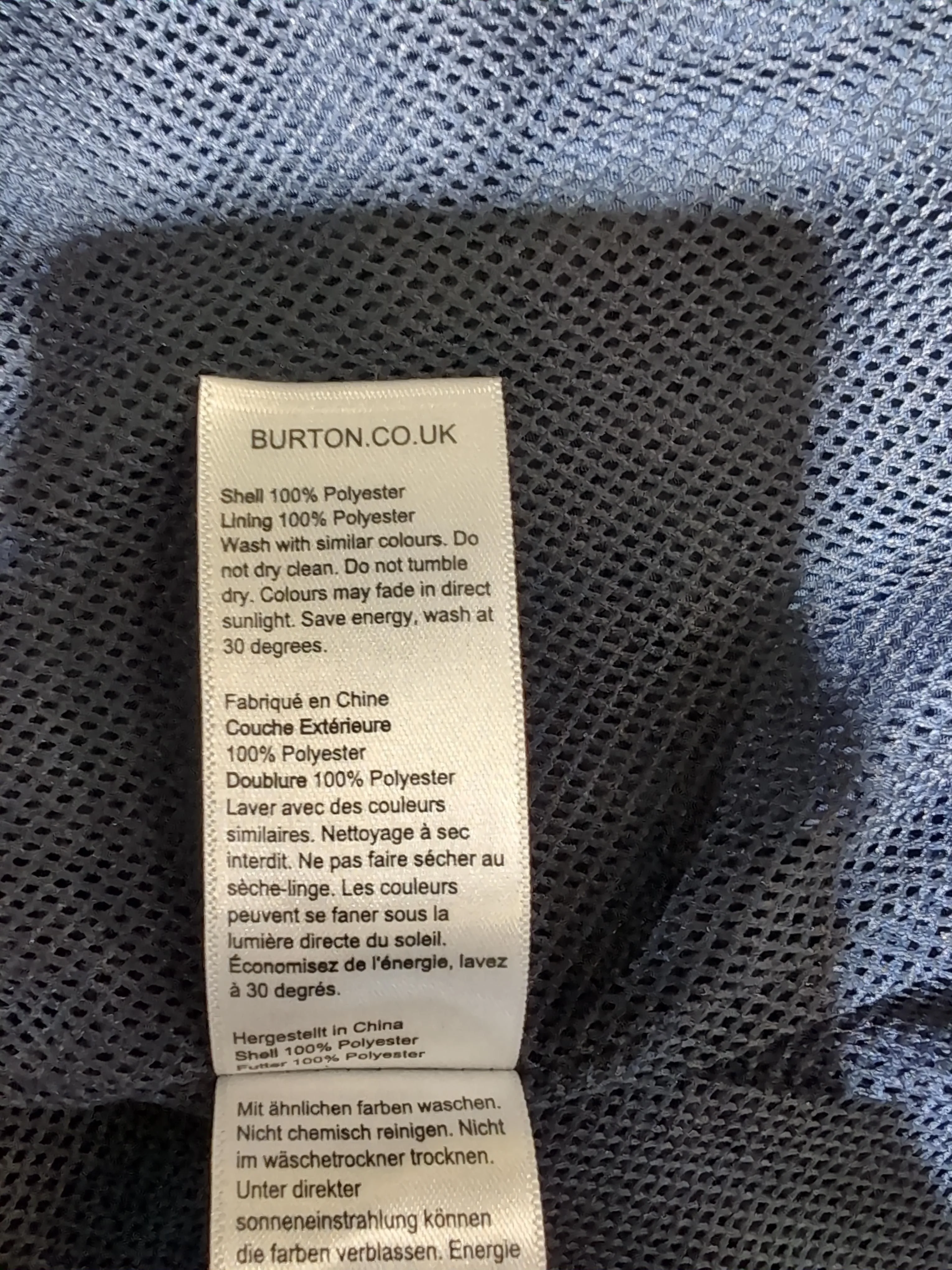 Burton Bomber Jacket jacket blue - Image 6