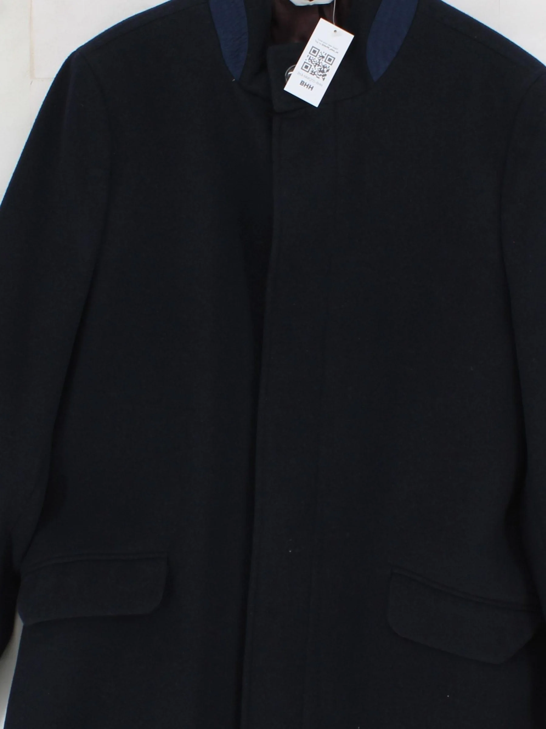 Burton Men's Coat L Blue Polyester with Viscose, Elastane Overcoat - Image 3
