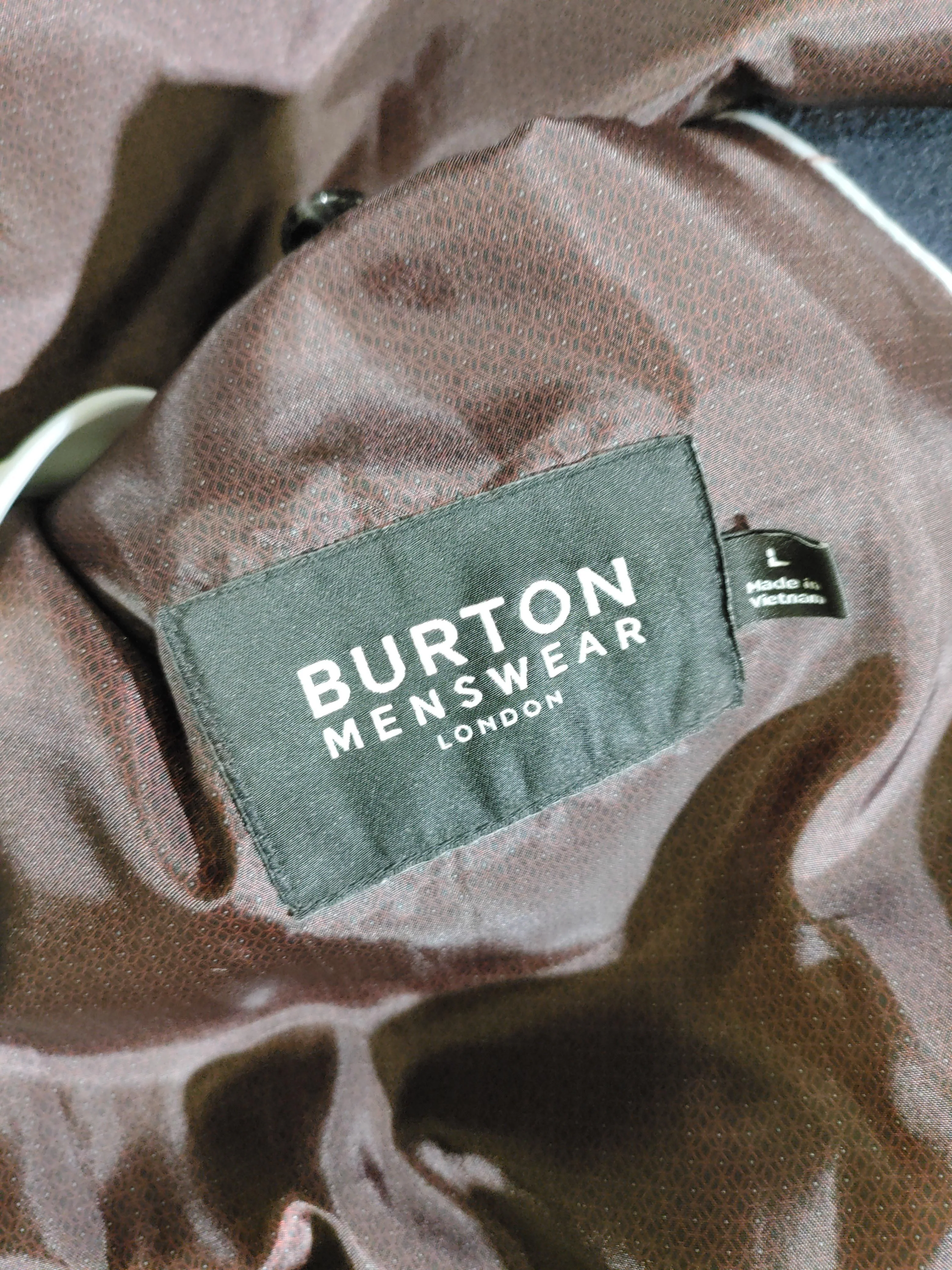 Burton Men's Coat L Blue Polyester with Viscose, Elastane Overcoat - Image 5
