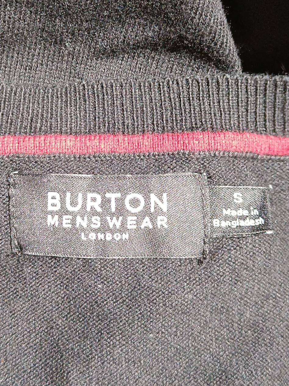Burton Men's Jumper S Black Cotton with Nylon Crew Neck Pullover - Image 5