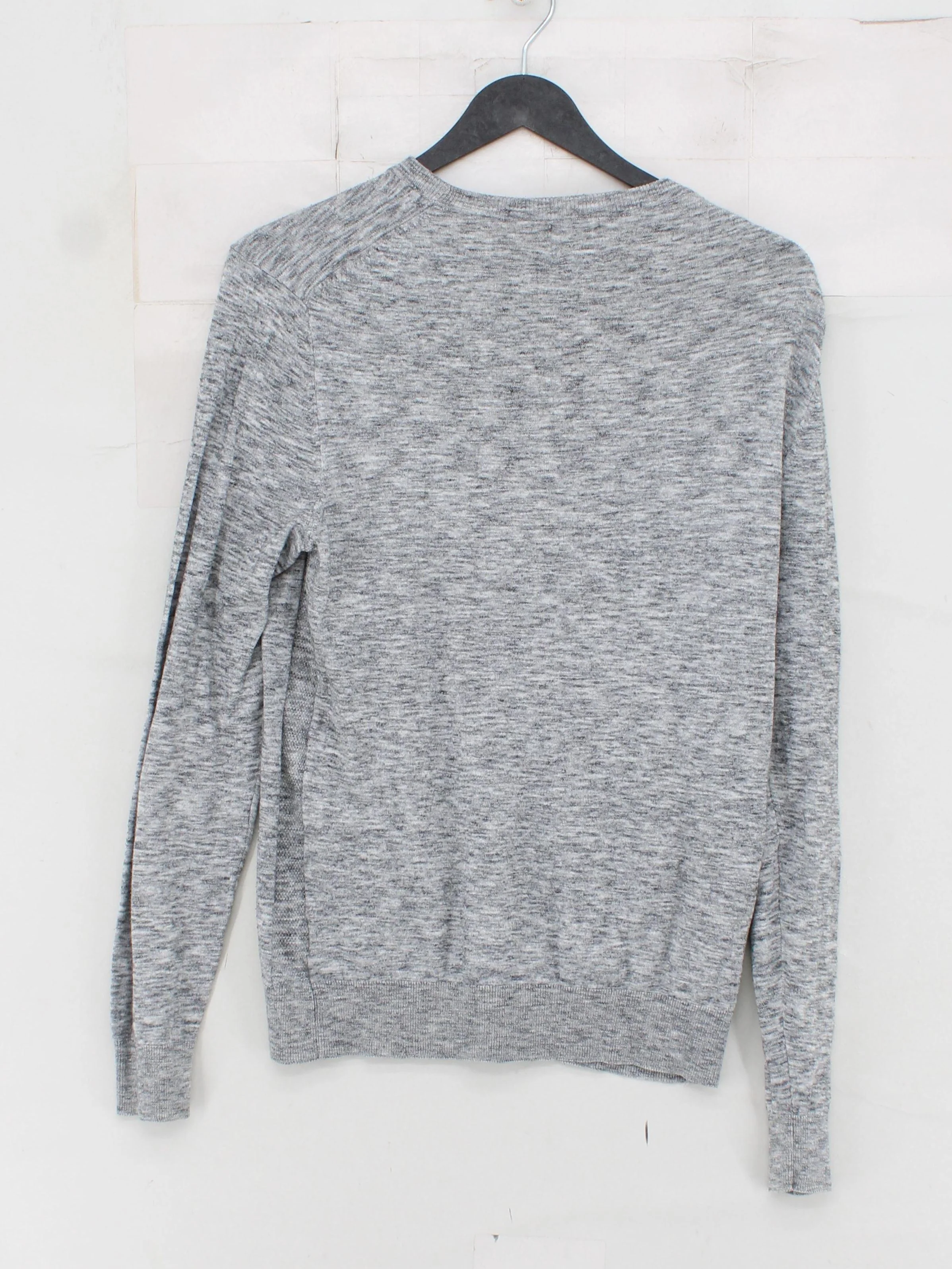 Burton Men's Jumper S Grey Cotton with Nylon Round Neck Pullover - Image 2
