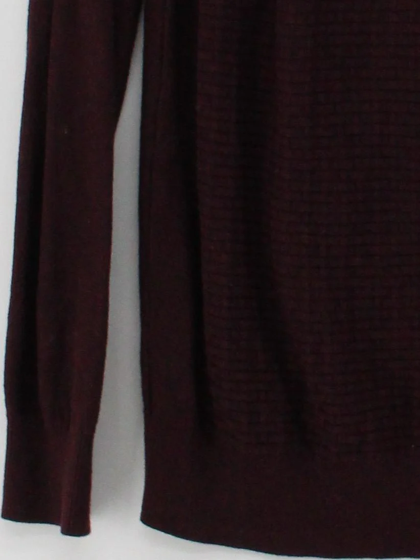 Burton Men's Jumper S Red Cotton with Polyester Mock Neck Pullover - Image 4