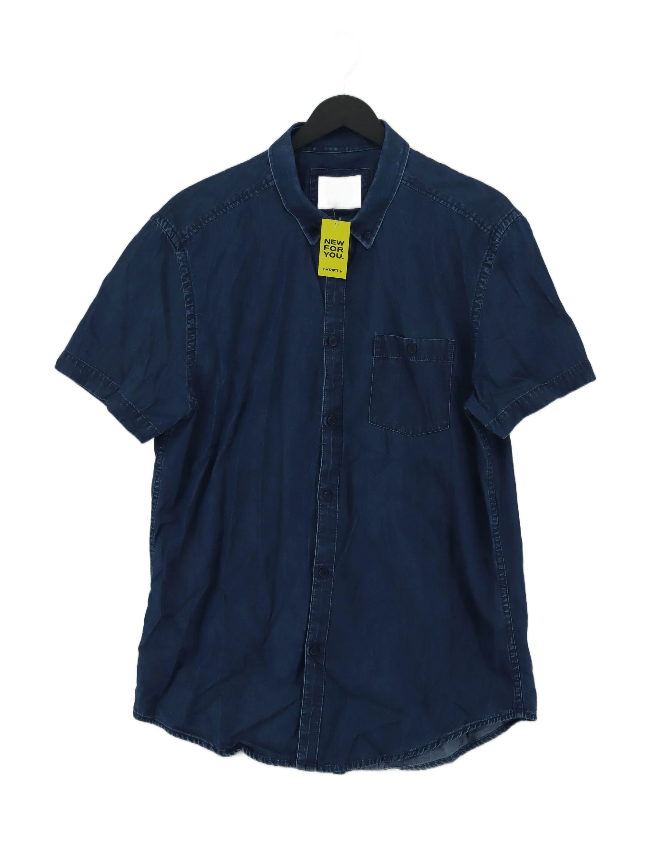 Burton Men's Shirt L Blue 100% Cotton Basic