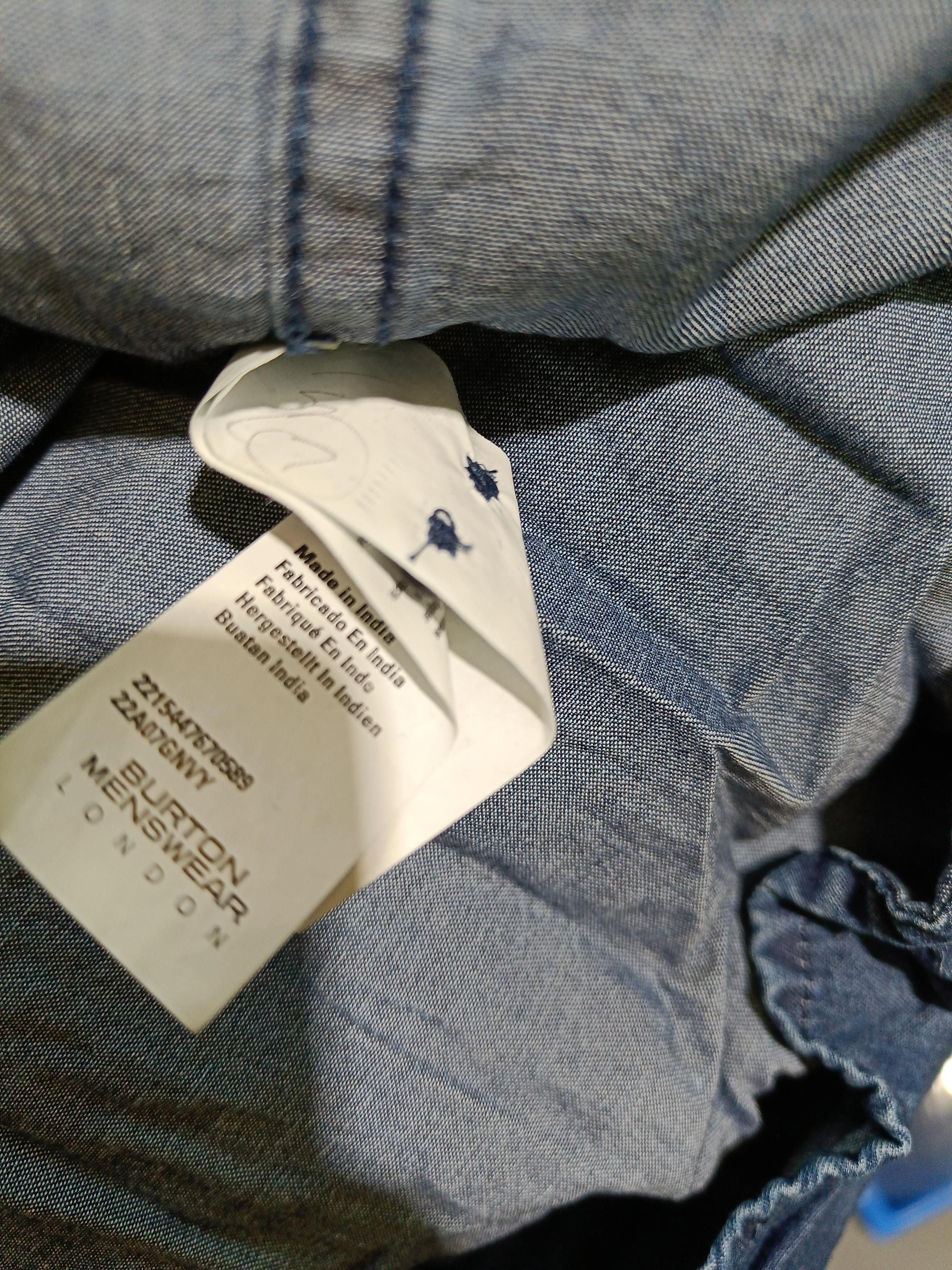 Burton Men's Shirt L Blue 100% Cotton Basic - Image 6