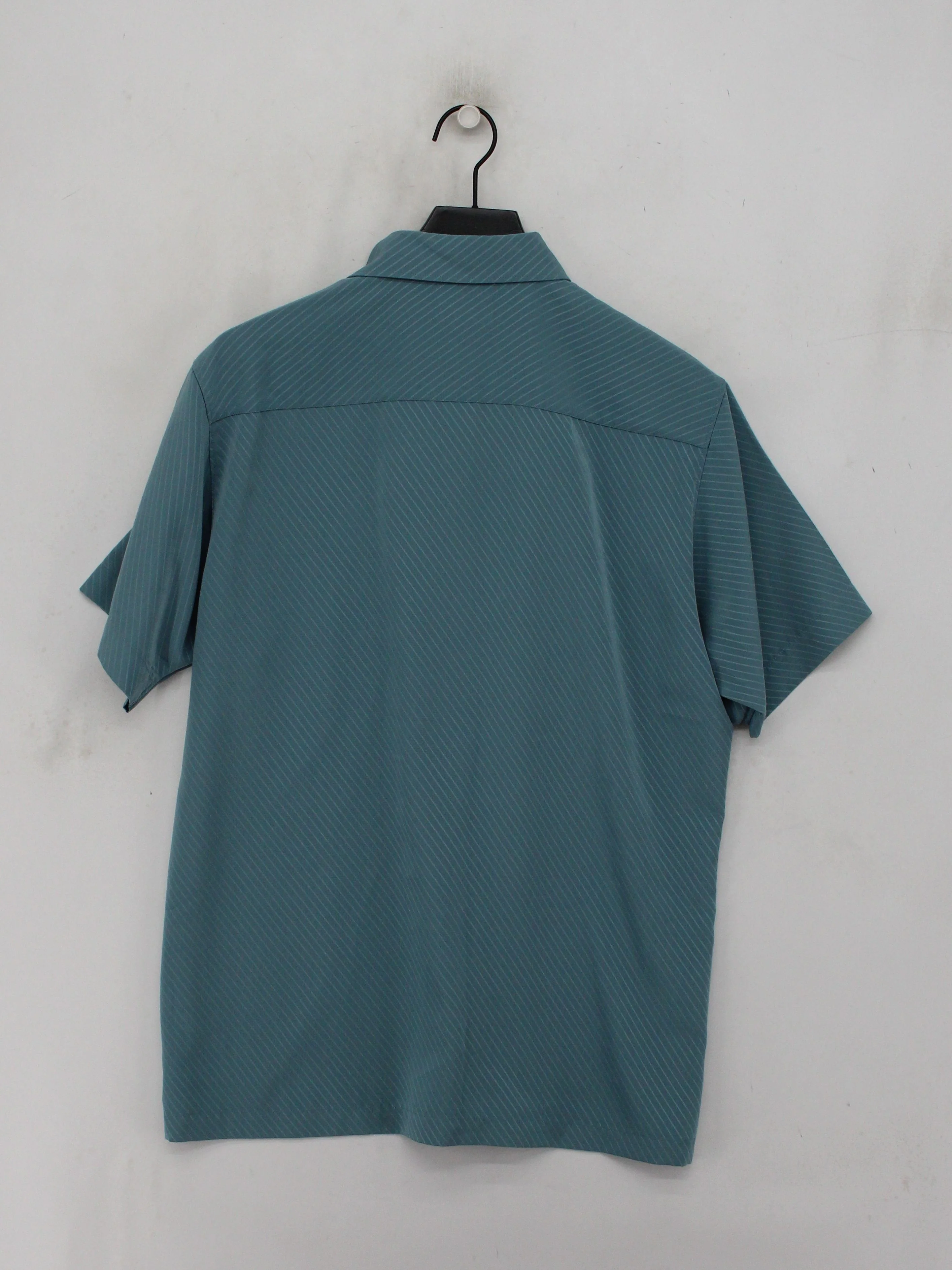Burton Men's Shirt L Blue Striped 100% Polyester Basic - Image 2