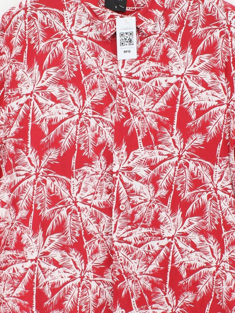 Burton Men's Shirt L Red 100% Viscose Basic - Image 3