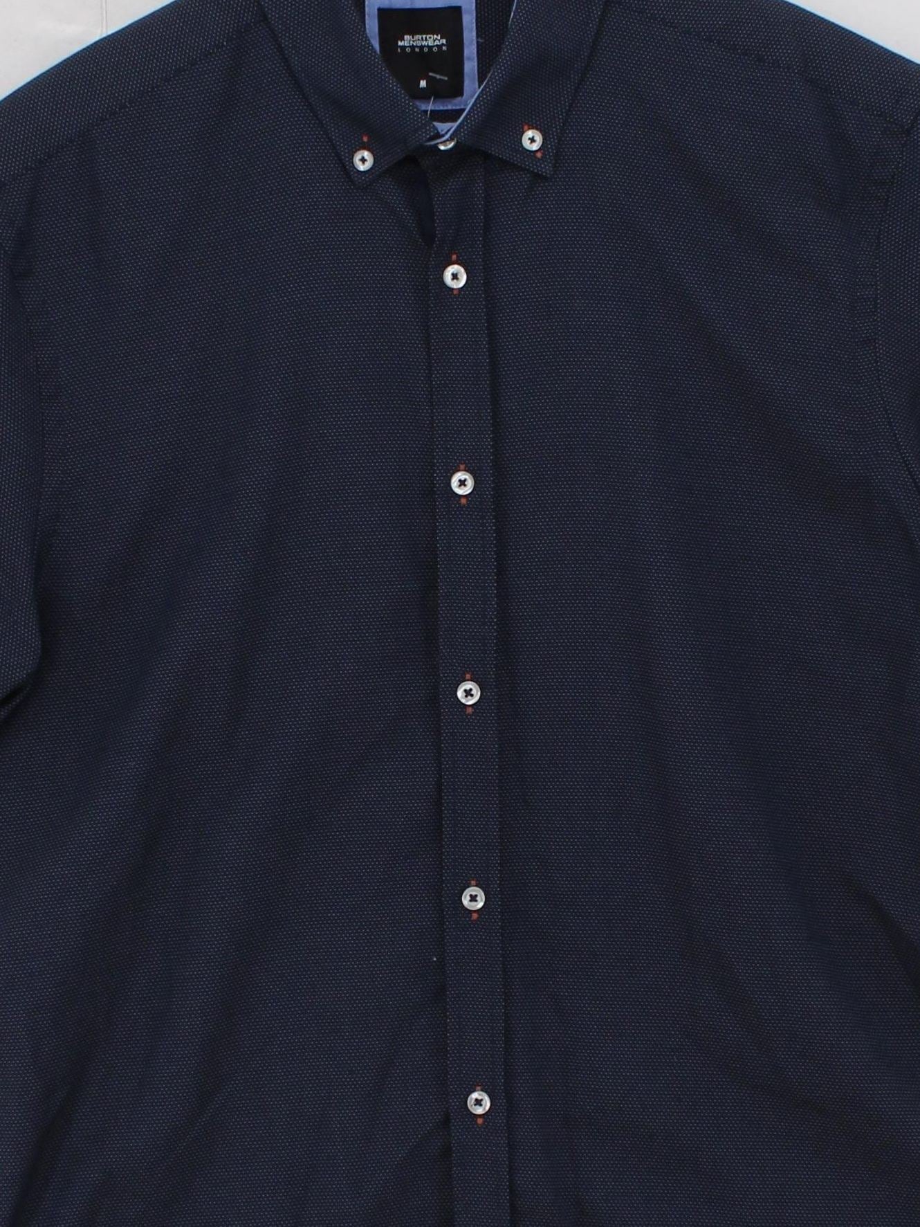 Burton Men's Shirt M Blue Cotton with Polyester Basic - Image 3