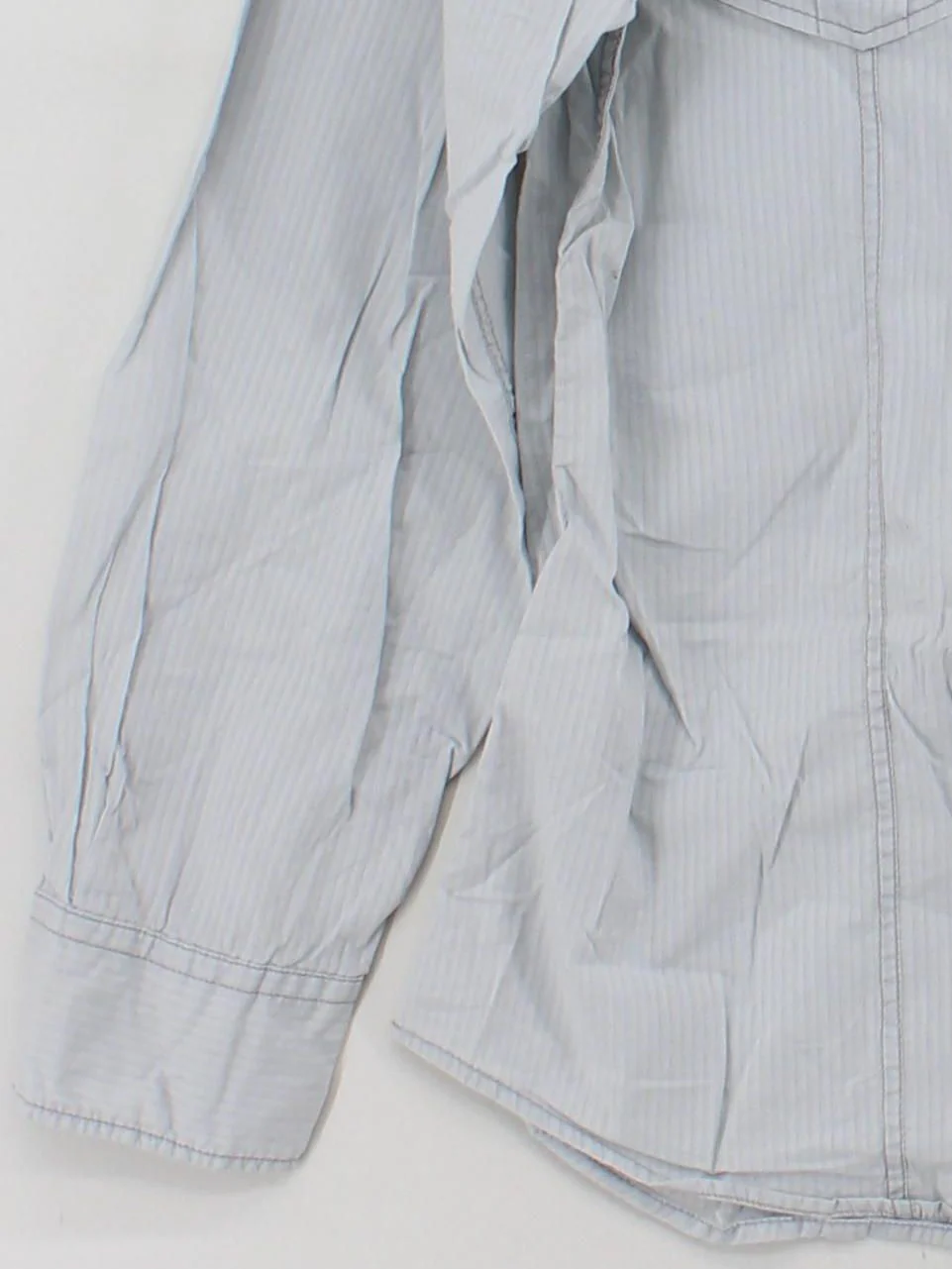 Burton Men's Shirt M Grey Striped 100% Cotton Basic - Image 4