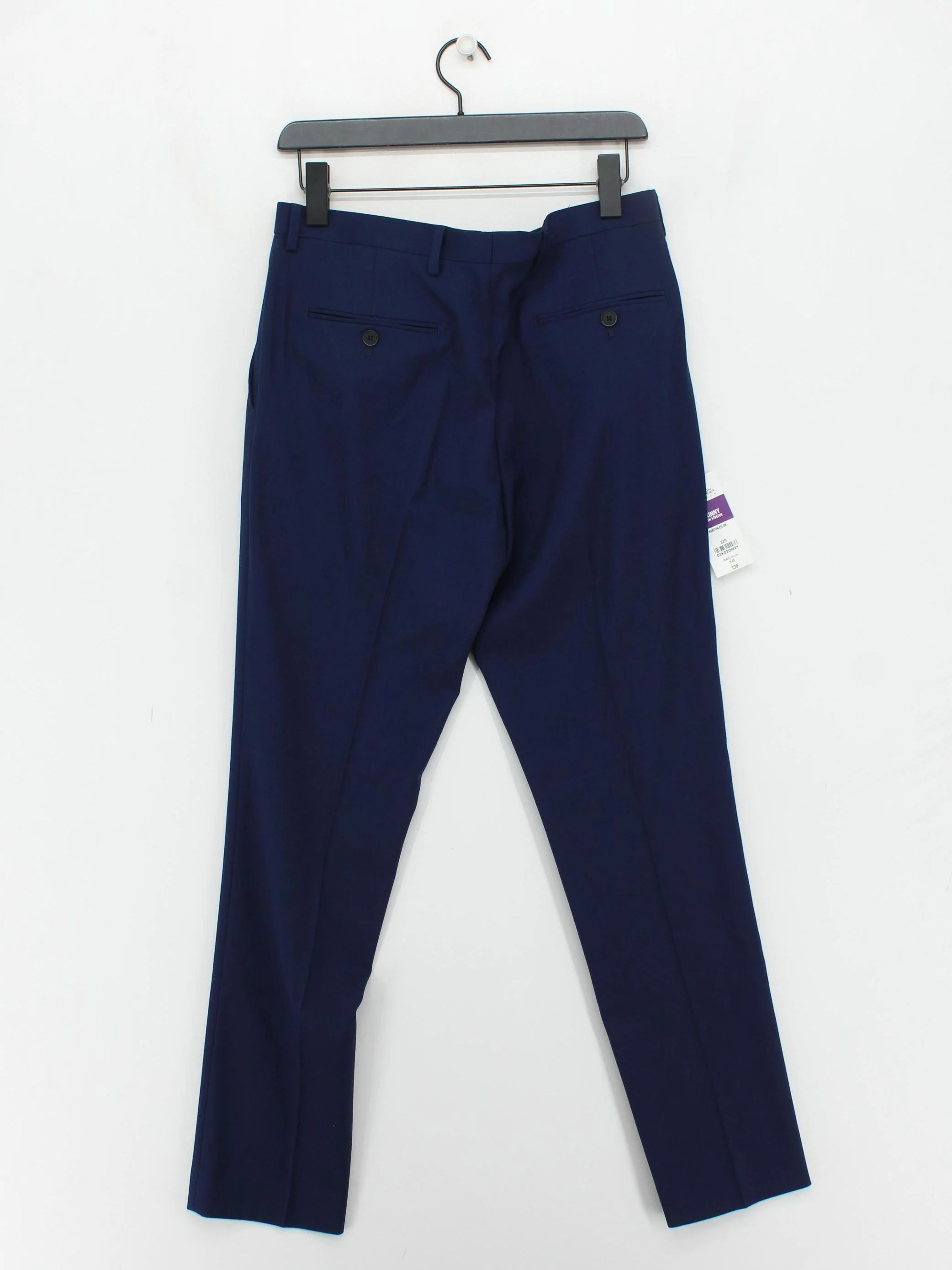 Burton Men's Suit Trousers W 32 in Blue Polyester - Image 2