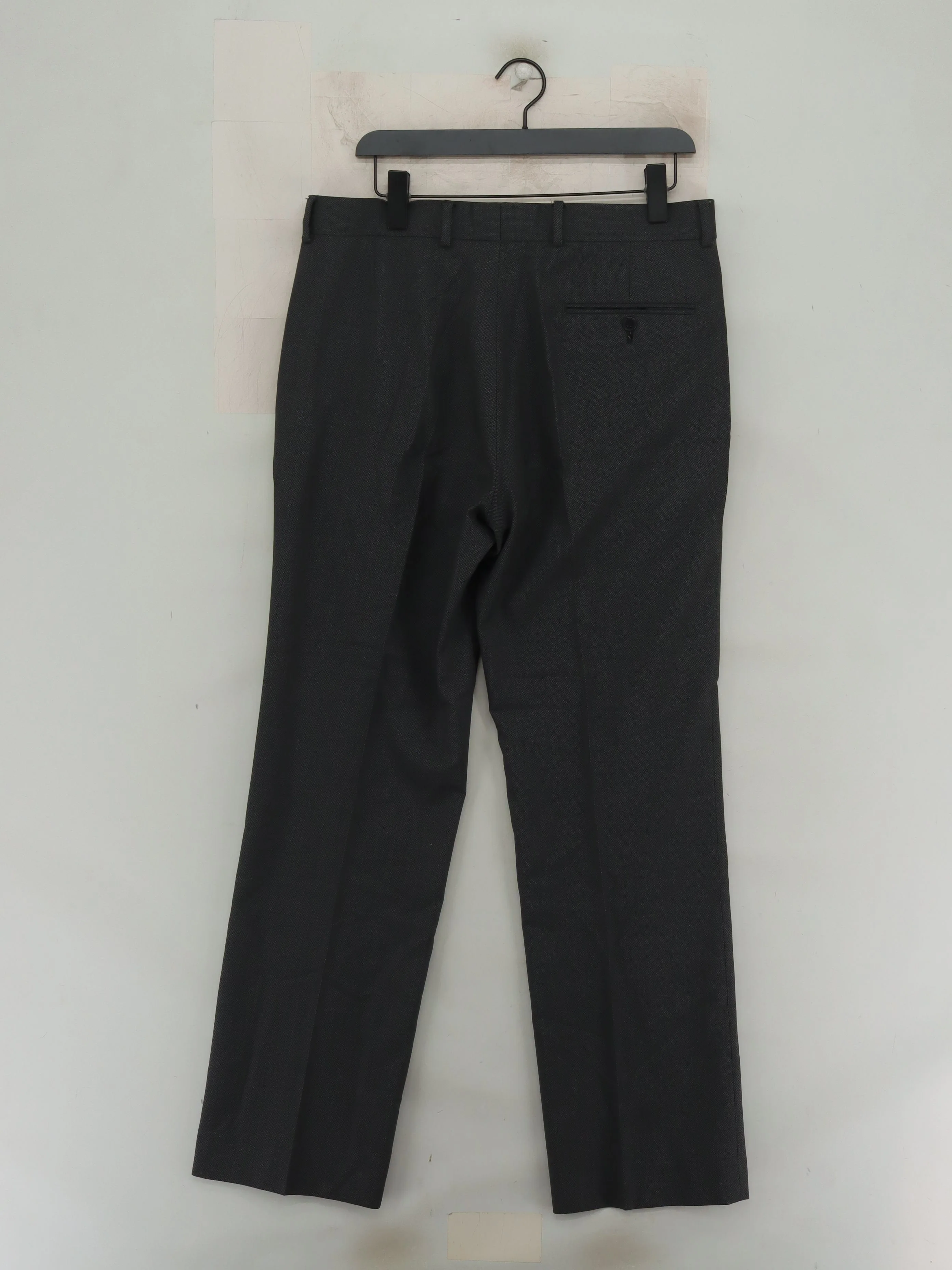 Burton Men's Suit Trousers W 34 in Grey Polyester with Viscose Dress Pants - Image 2
