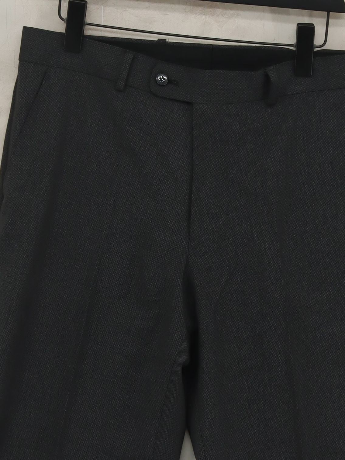 Burton Men's Suit Trousers W 34 in Grey Polyester with Viscose Dress Pants - Image 3