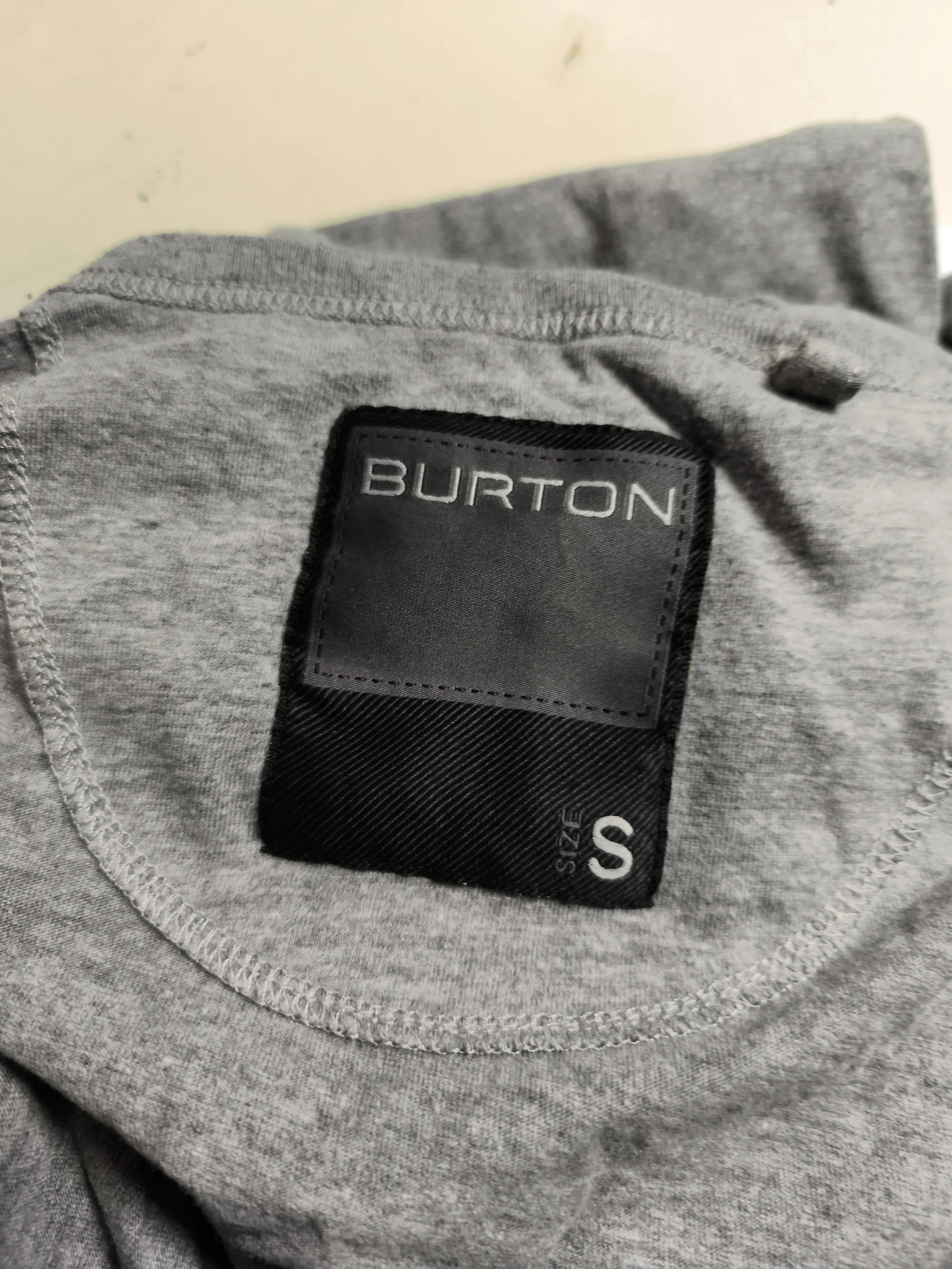 Burton Men's T-Shirt S Grey 100% Cotton Basic - Image 5