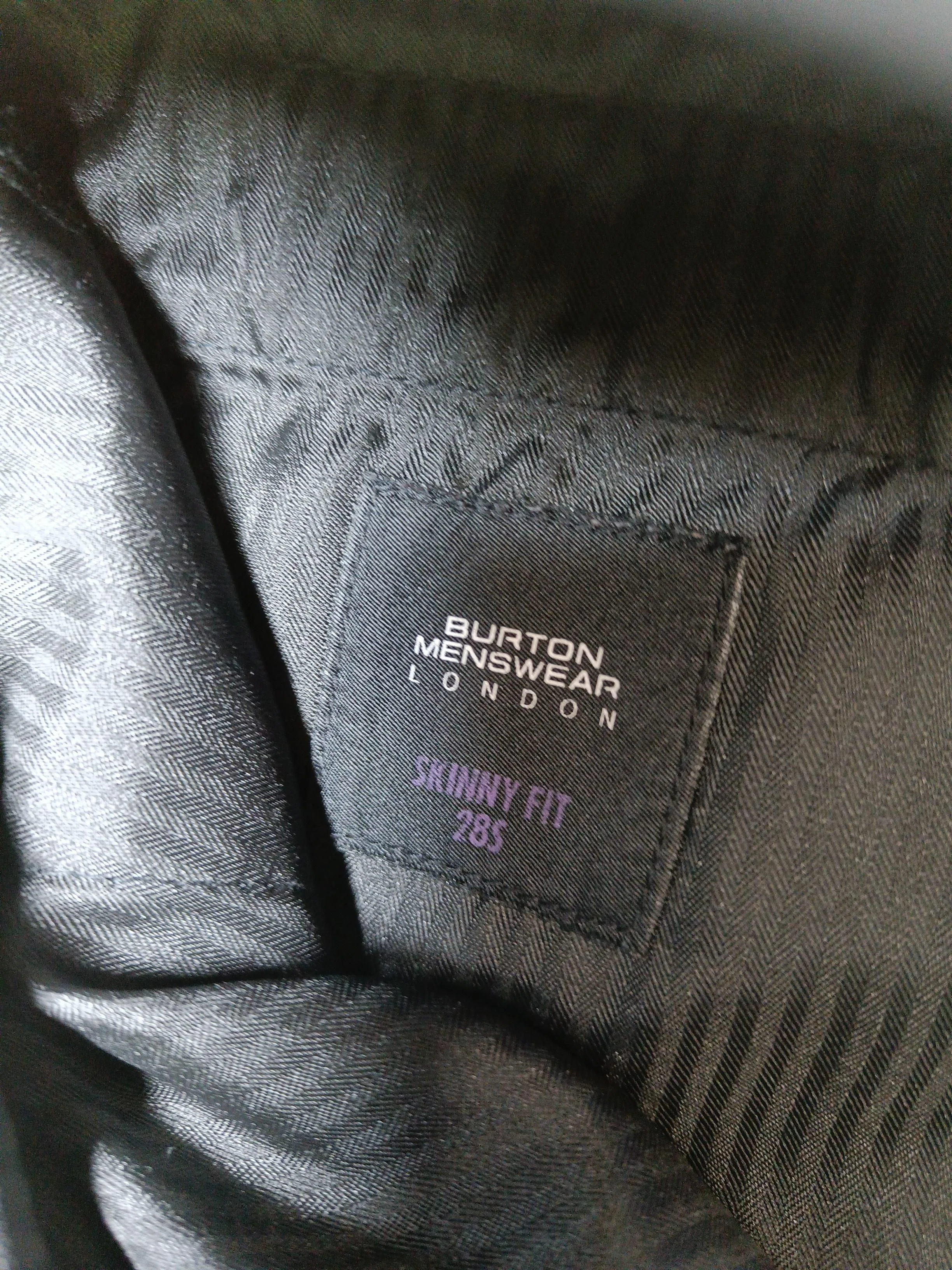 Burton Men's Trousers W 28 in Black Polyester with Viscose, Elastane Chino - Image 6
