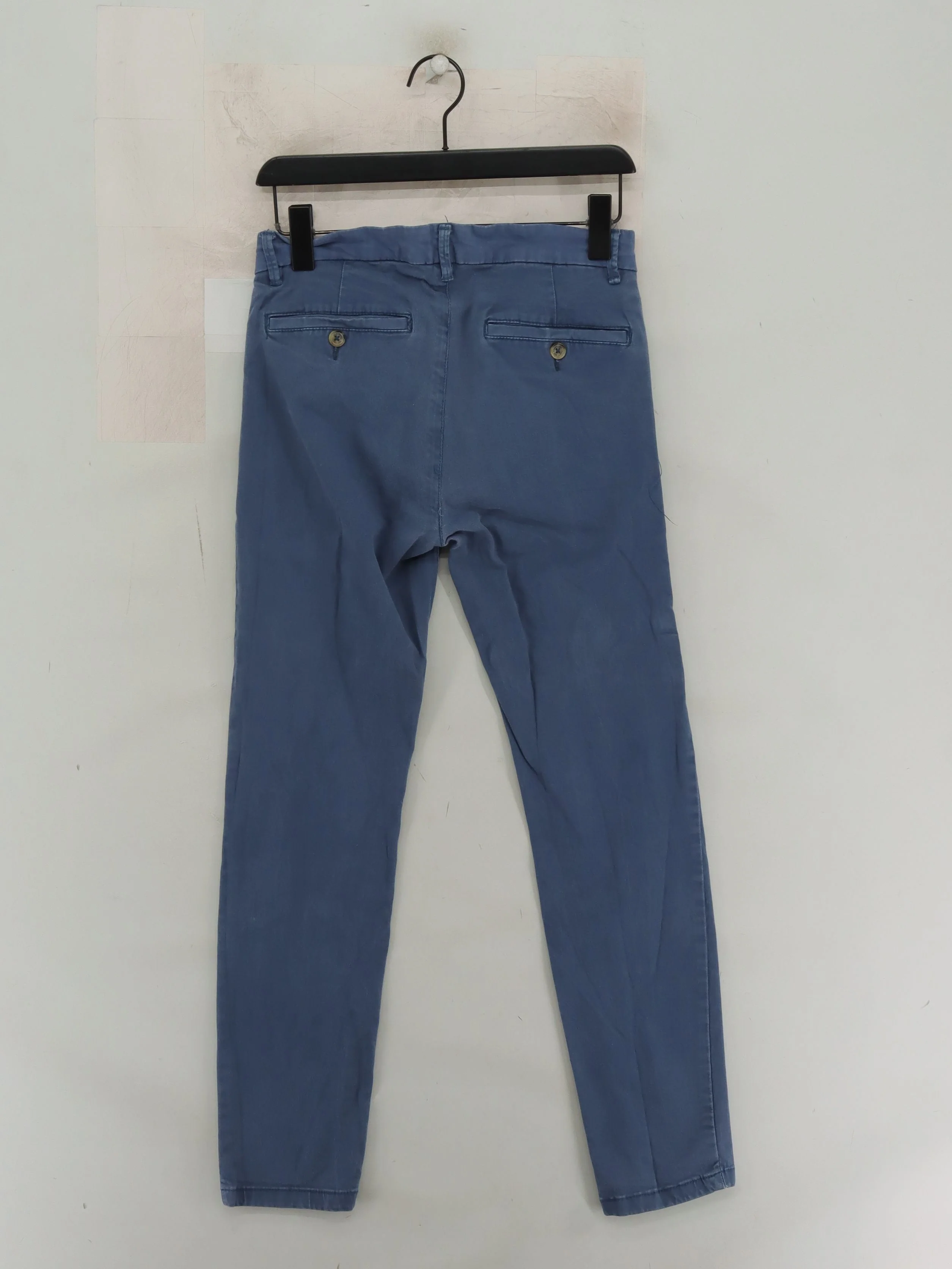 Burton Men's Trousers W 30 in Blue Cotton with Elastane Tapered Chino - Image 2