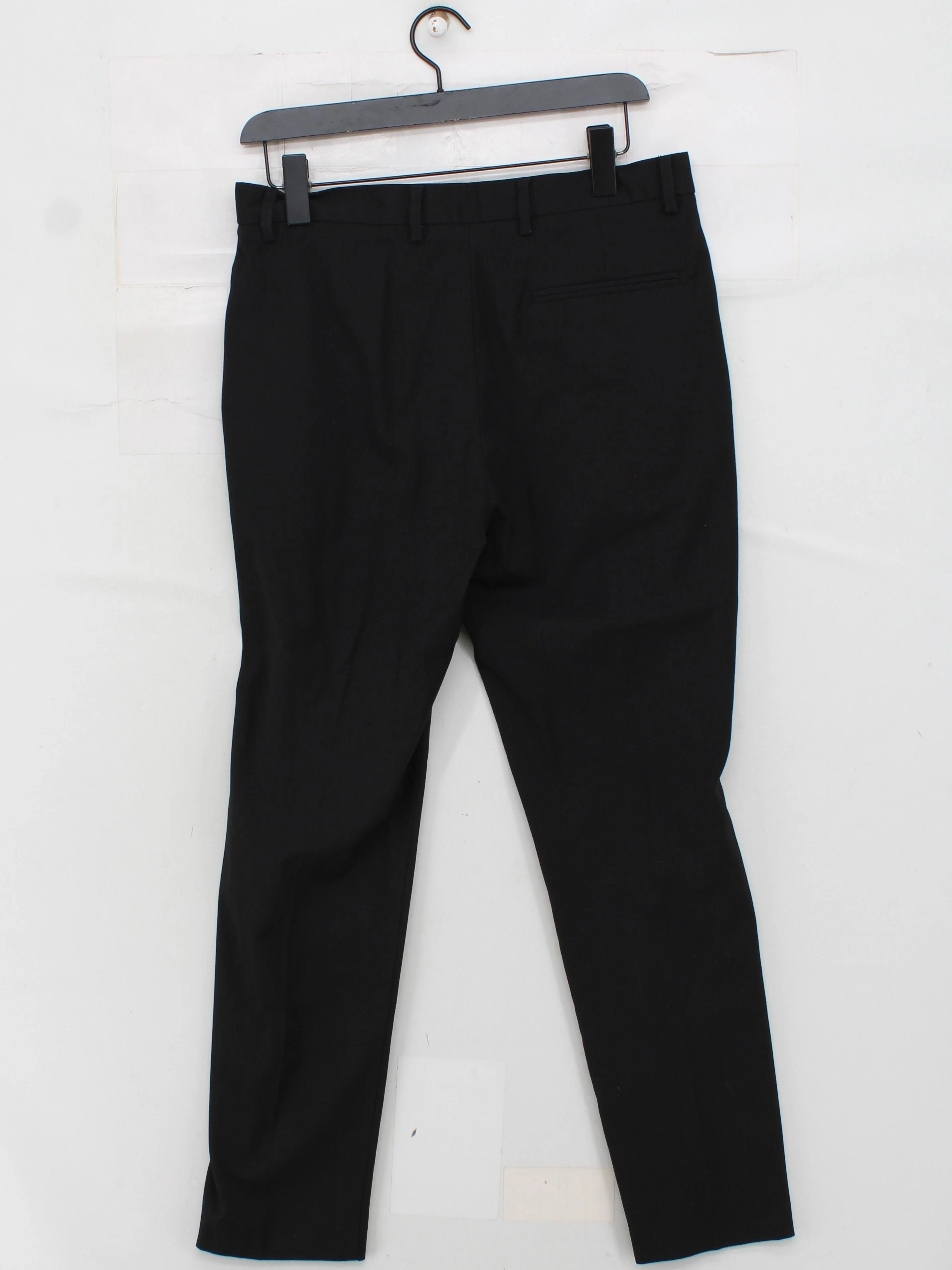 Burton Men's Trousers W 32 in Black Polyester with Viscose, Elastane Chino - Image 2