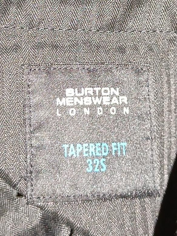 Burton Men's Trousers W 32 in Black Polyester with Viscose, Elastane Chino - Image 5