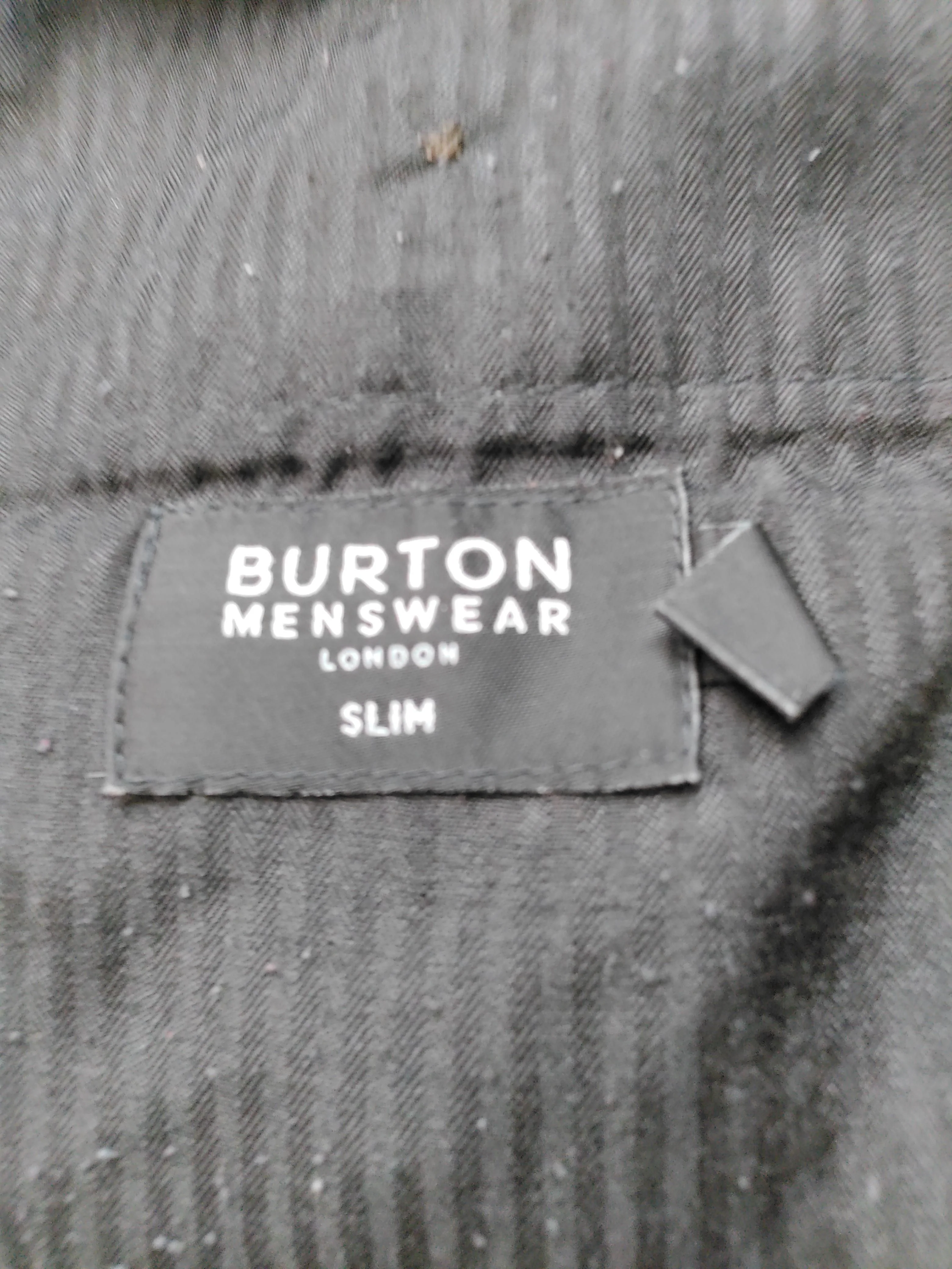 Burton Men's Trousers W 32 in Grey Polyester with Viscose, Elastane Chino - Image 5
