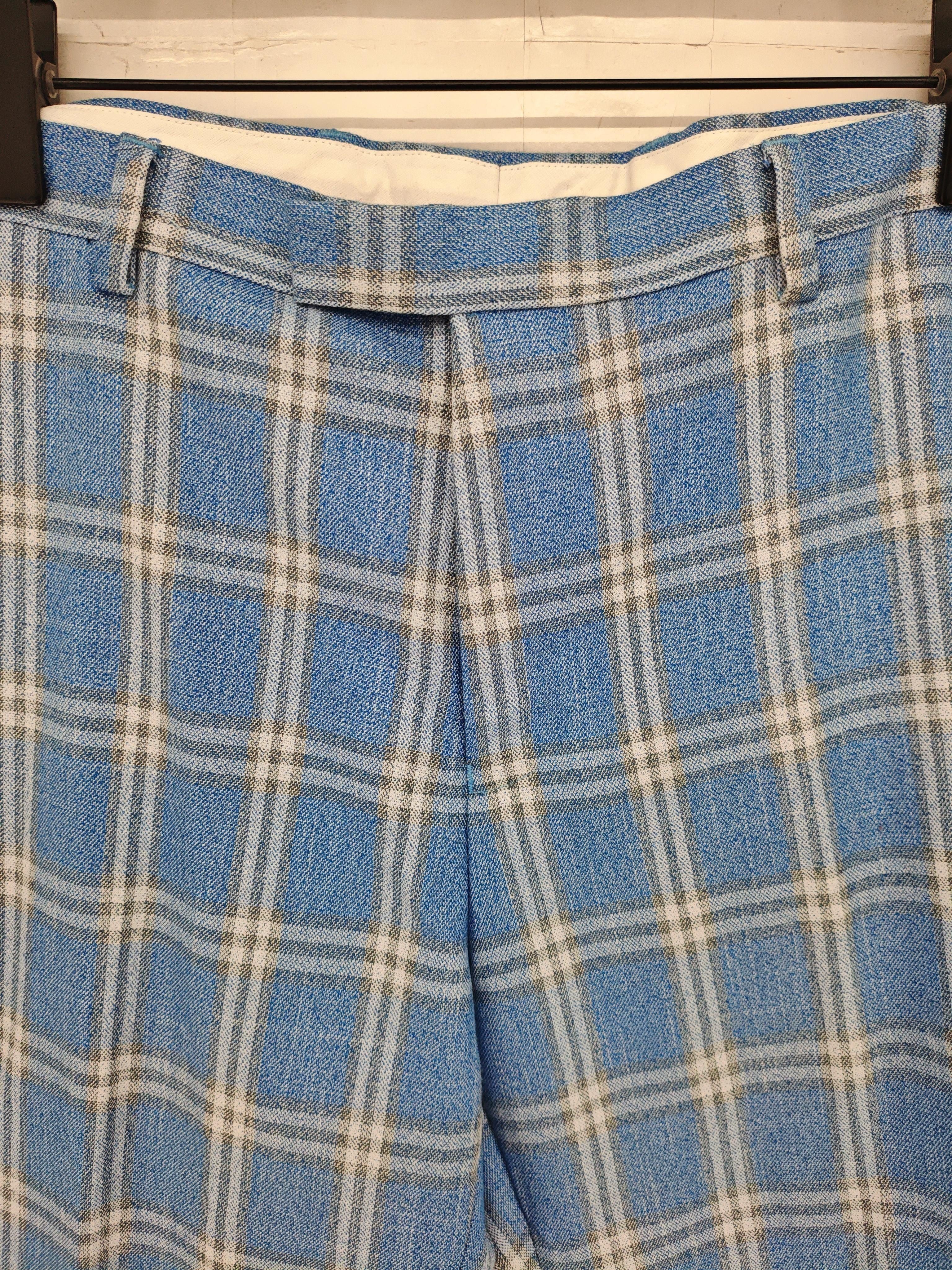 Burton Men's Two Piece Suit Chest: 40 in Blue Polyester with Viscose 2 Piece - Image 5