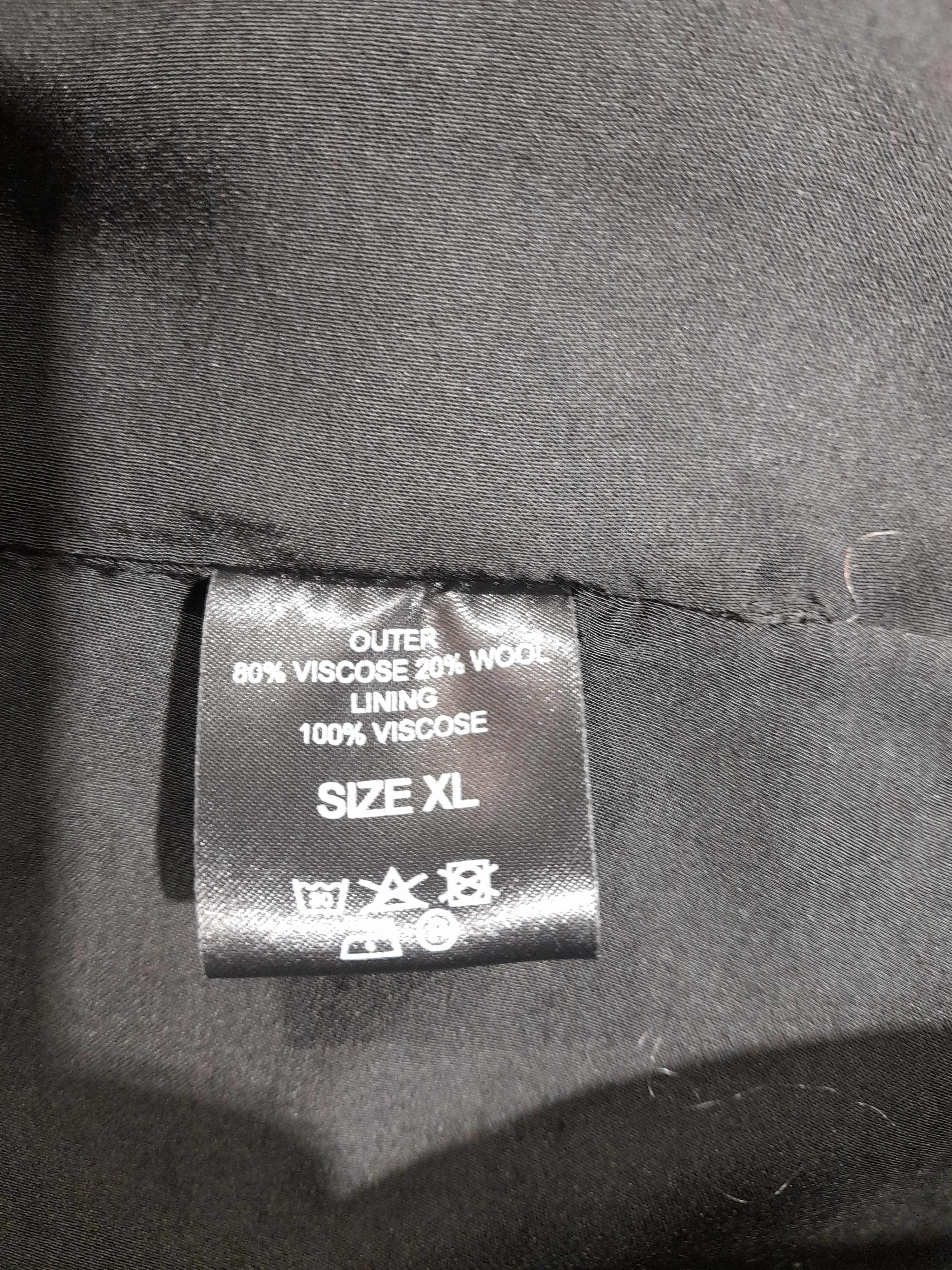Busby & Fox Women's Blazer XL Black Viscose with Wool Overcoat - Image 6