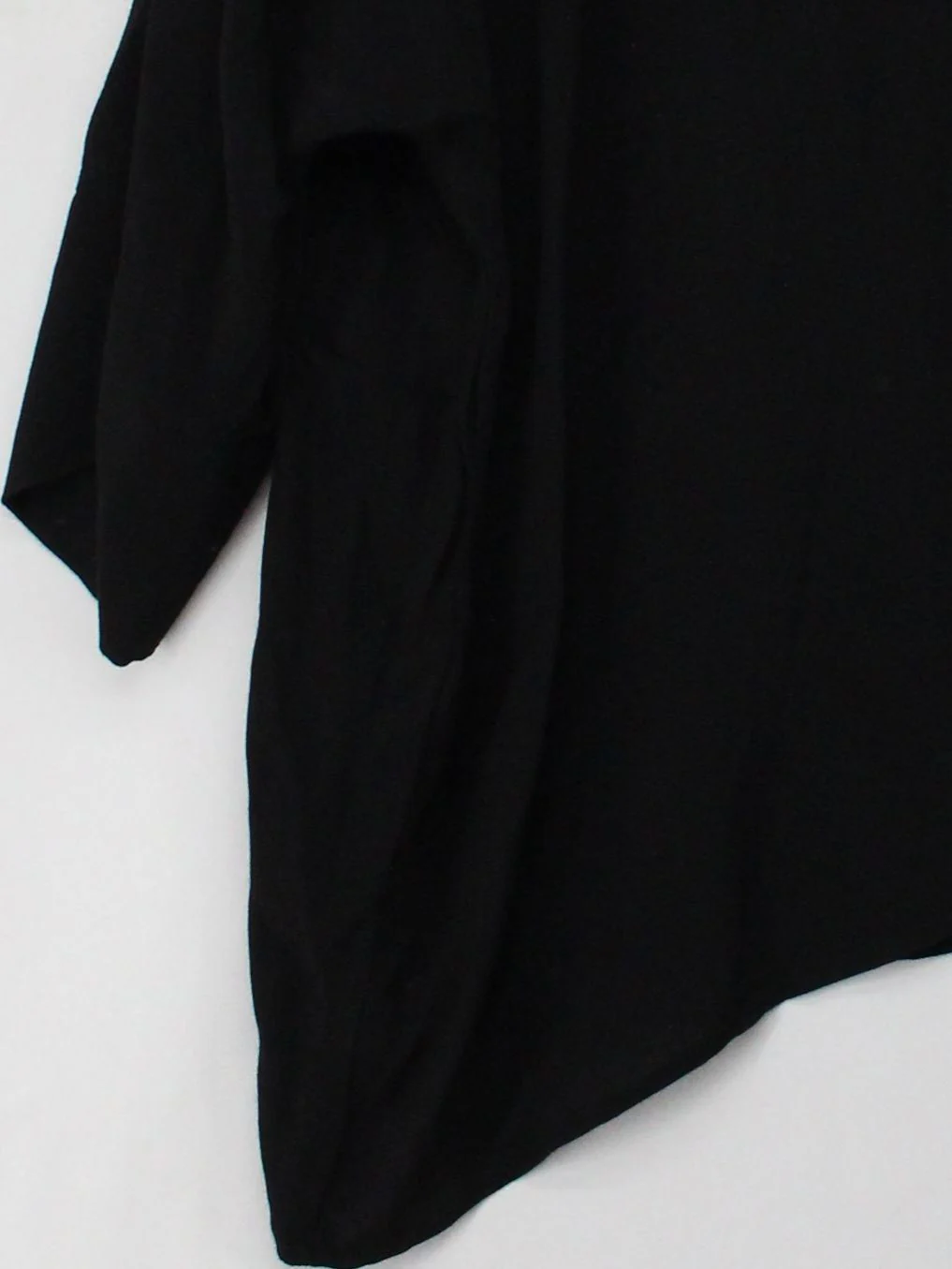 Busby & Fox Women's Shirt L Black 100% Viscose 3/4 Sleeve Collared Basic - Image 4