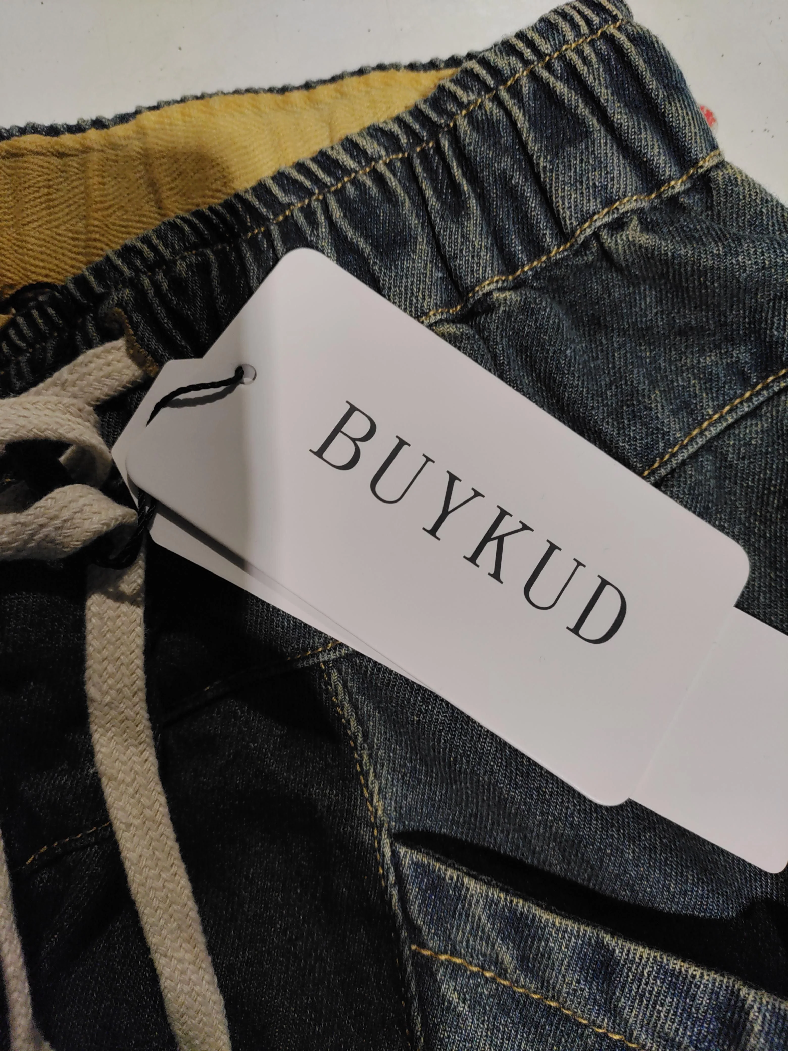 Buykud Men's Jeans M Blue 100% Cotton Wide-Leg New with tags - Image 5