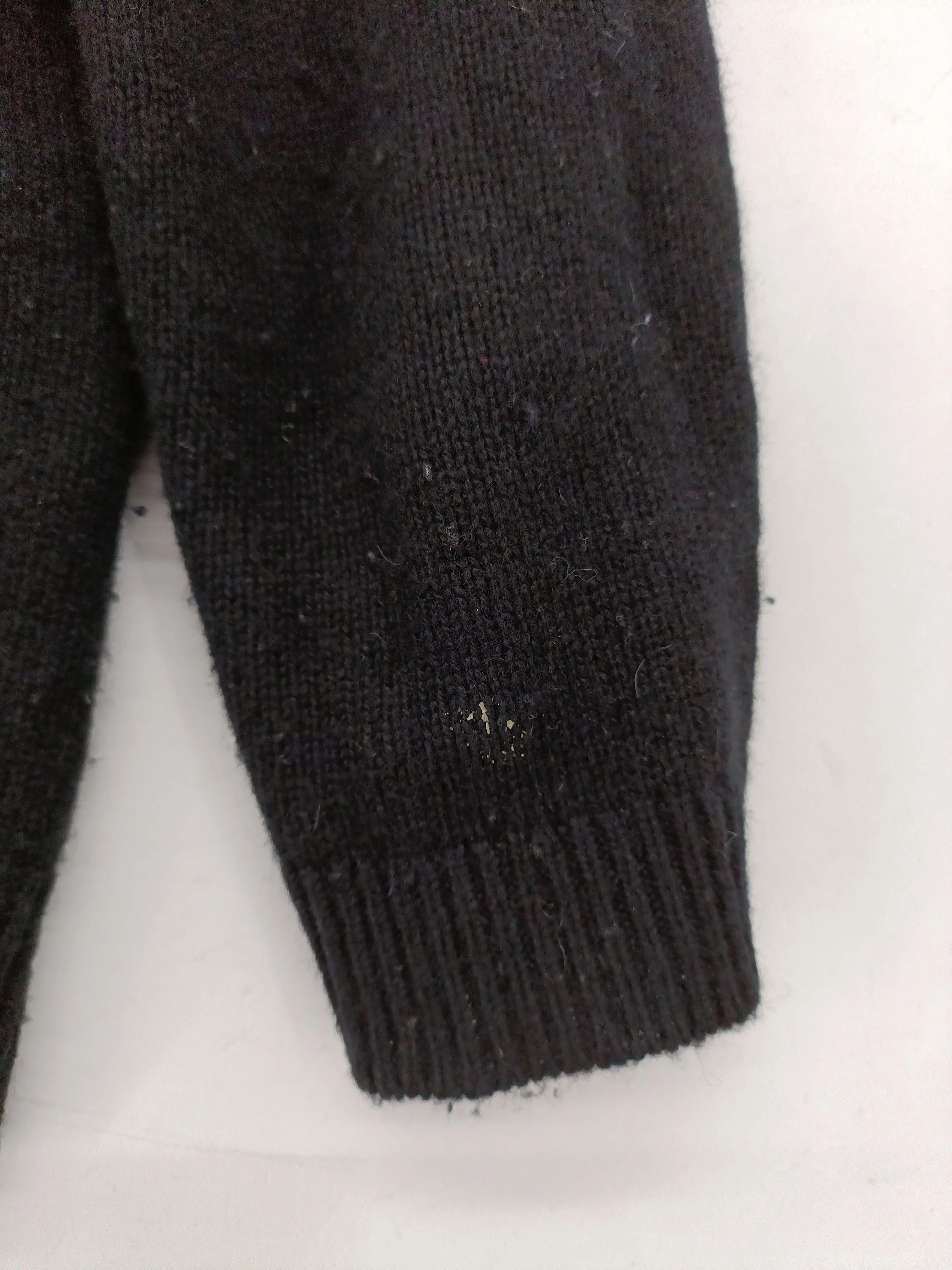 By Iris Women's Cardigan M Black Wool with Cashmere V-Neck Cardigan - Image 5