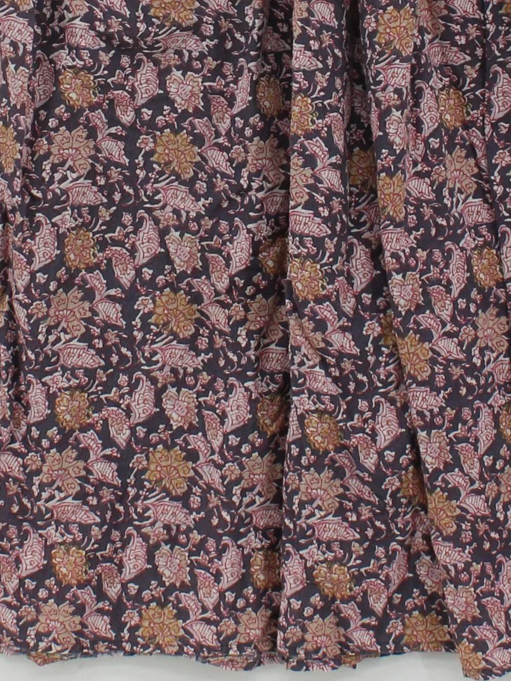 By Iris Women's Midi Skirt M Multi Floral 100% Cotton Midi A-Line - Image 4
