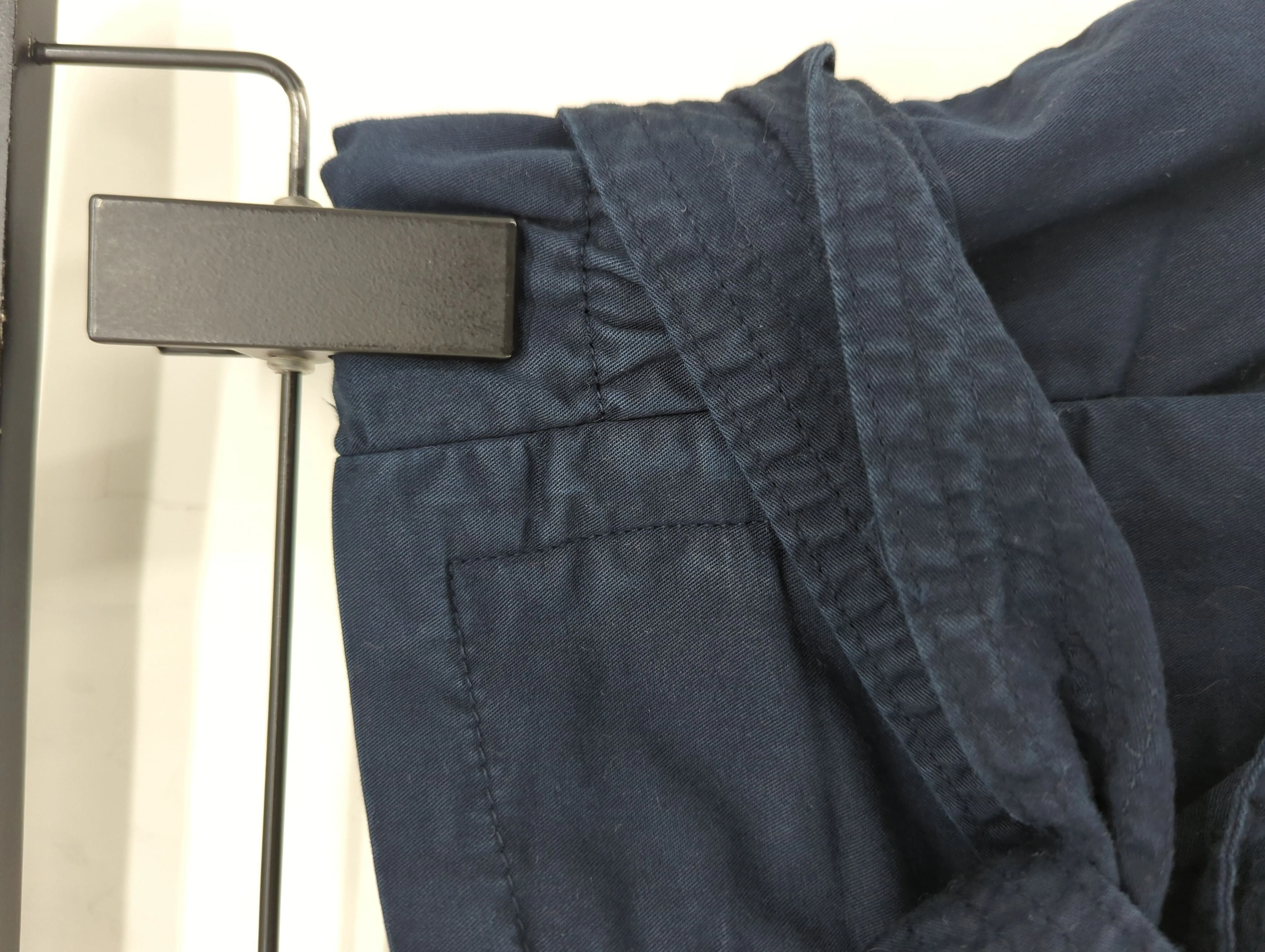 By Iris Women's Trousers S Blue 100% Cotton Tapered Cropped - Image 5