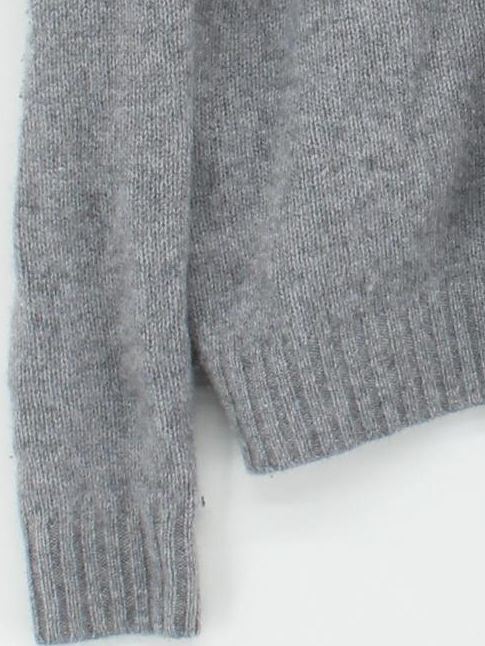 C By Bloomingdale's Women's Cardigan M Grey 100% Cashmere V-Neck Cardigan - Image 4