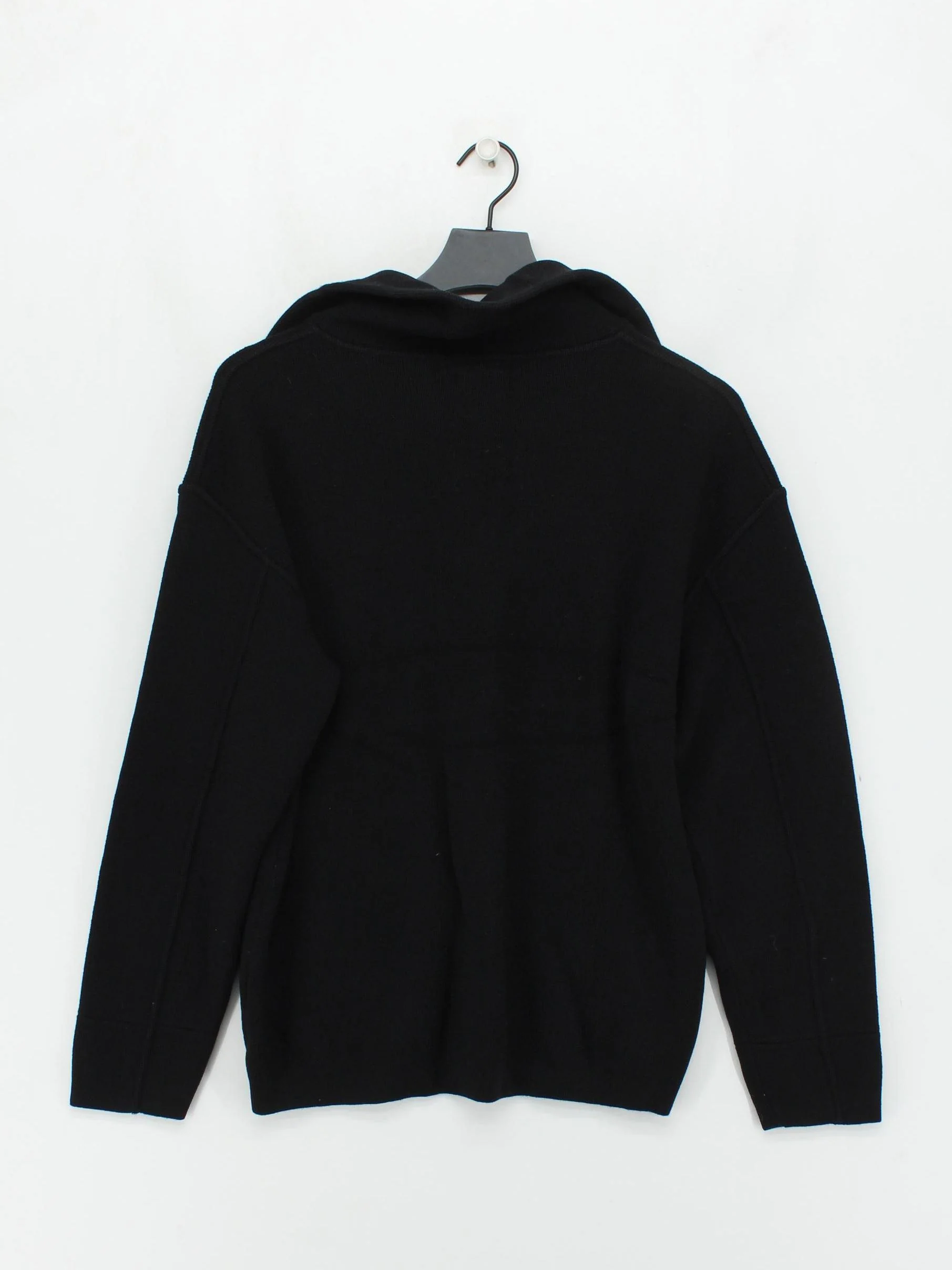 C.P. Company Men's Jumper M Black 100% Wool High Neck Pullover - Image 2