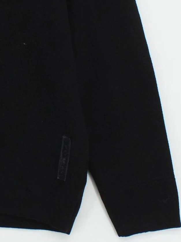 C.P. Company Men's Jumper M Black 100% Wool High Neck Pullover - Image 4