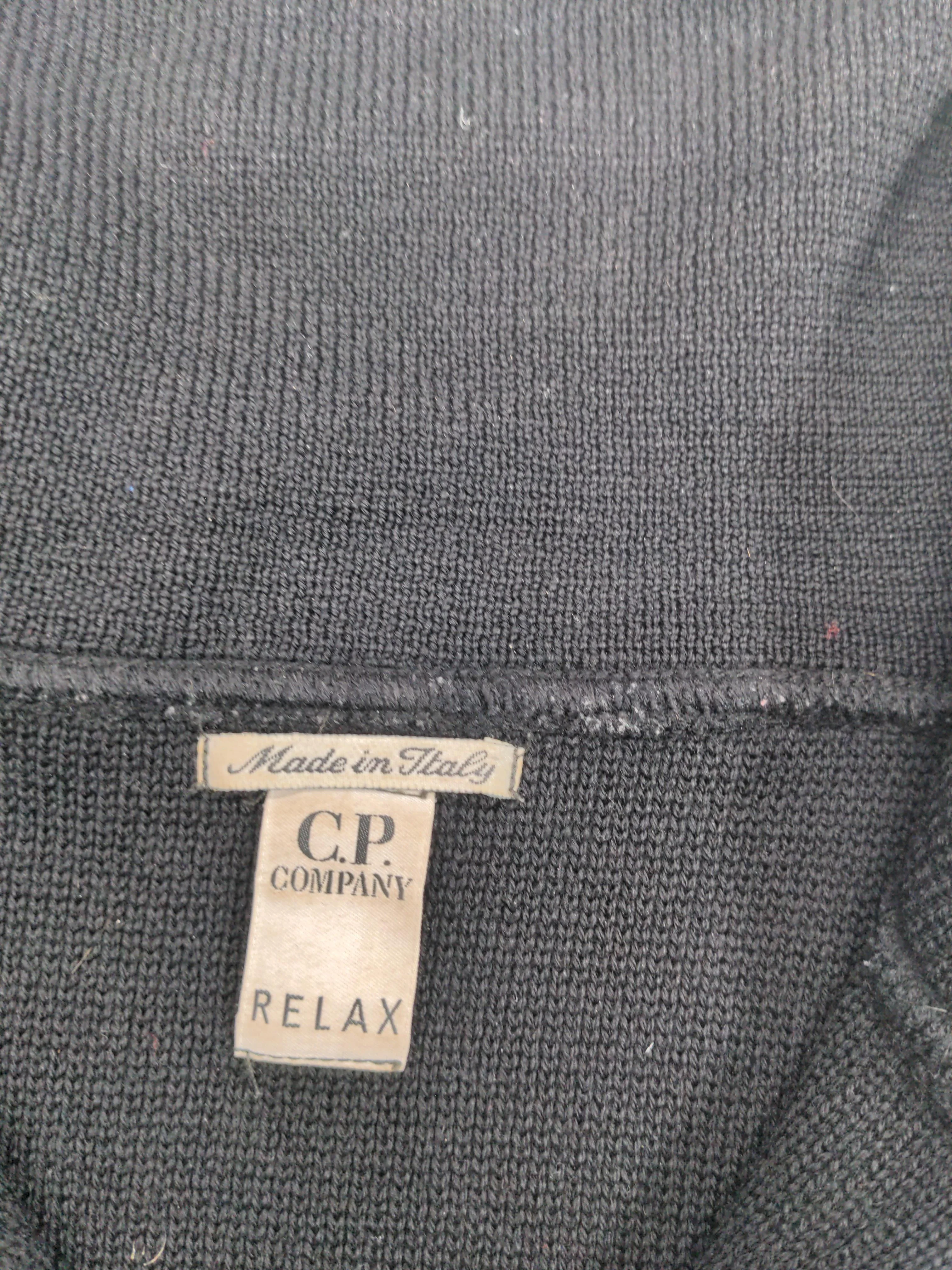 C.P. Company Men's Jumper M Black 100% Wool High Neck Pullover - Image 6