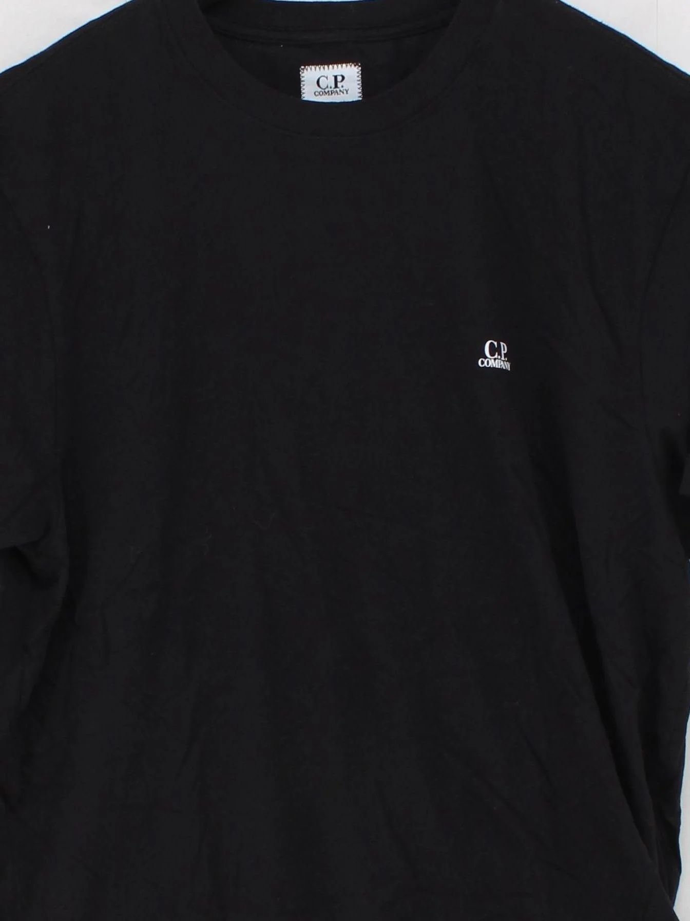 C.P. Company Men's T-Shirt M Black 100% Cotton Basic - Image 3