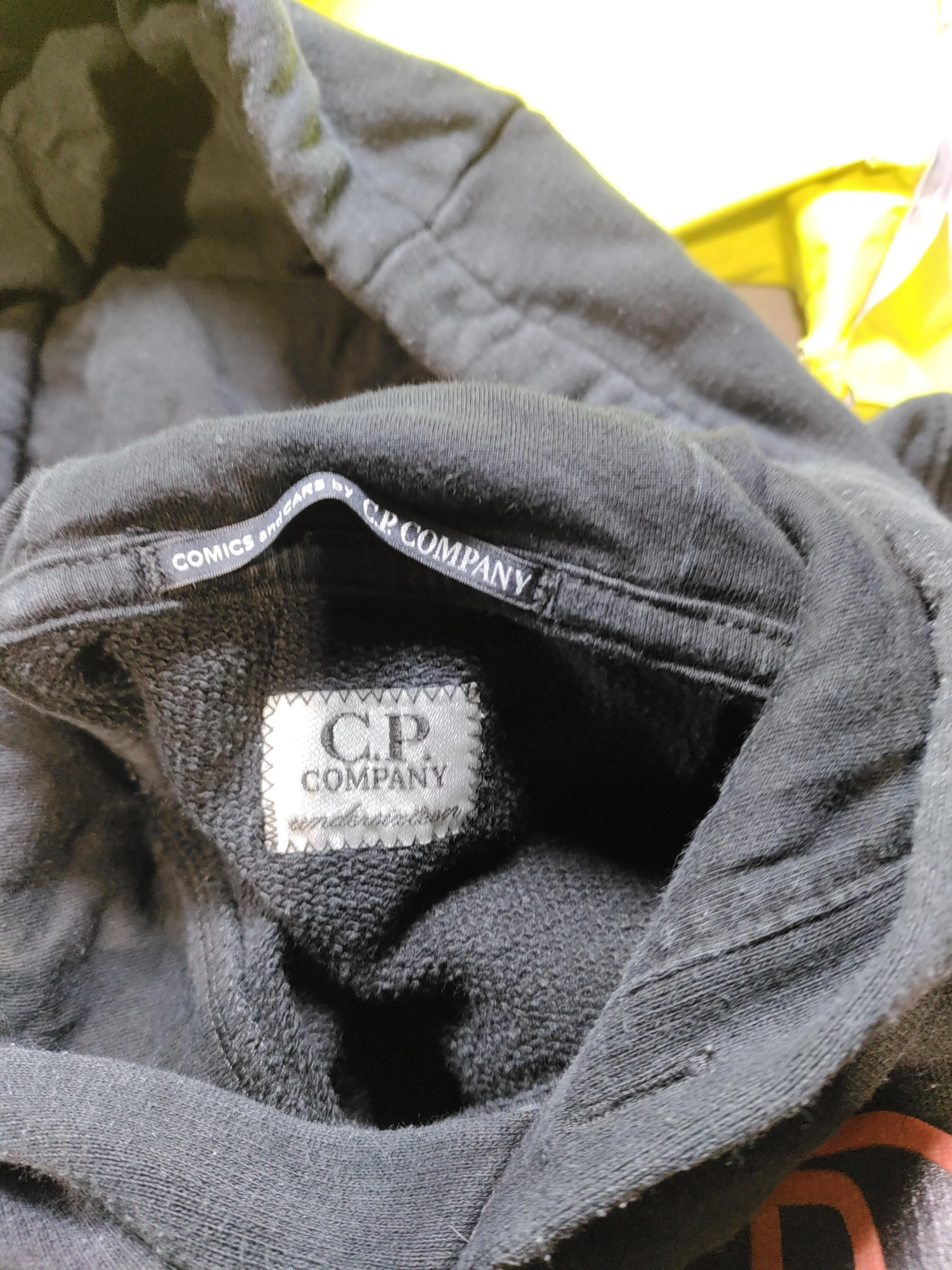 C.P. Company Women's Hoodie UK 12 Black Graphic 100% Cotton Pullover - Image 6
